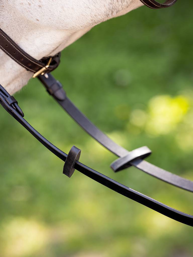 LeMieux Rubber Rein Stoppers-English Accessories-LeMieux-Black-Evolution Equestrian Co.