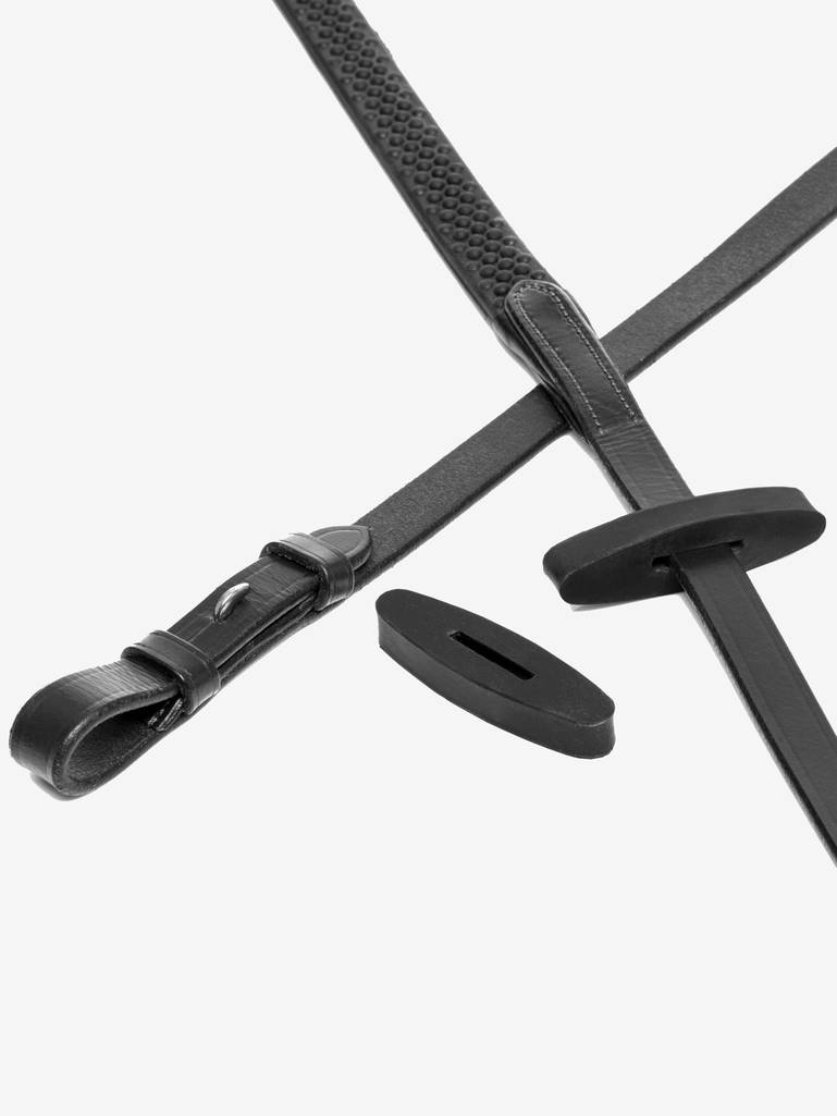 LeMieux Rubber Rein Stoppers-English Accessories-LeMieux-Black-Evolution Equestrian Co.