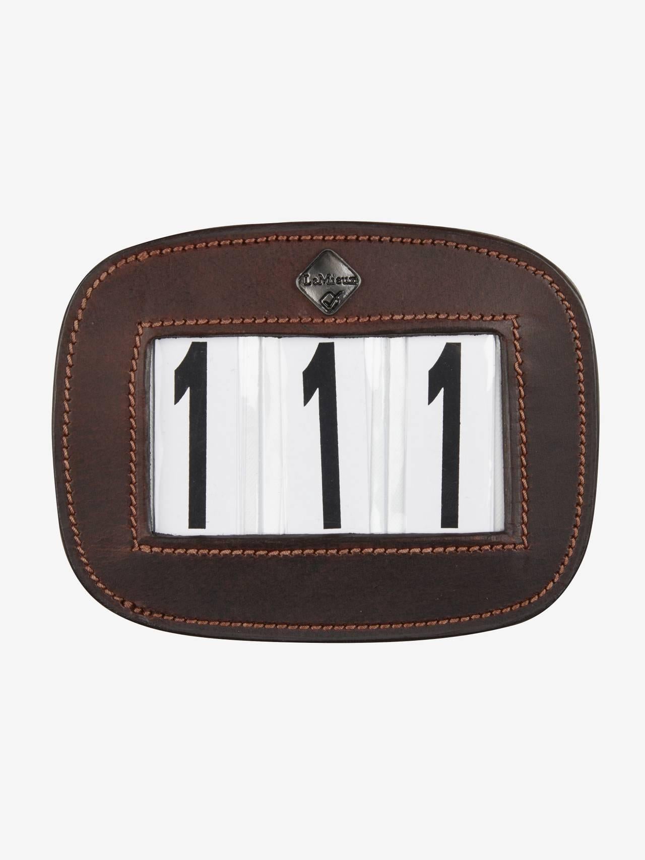 LeMieux Saddle Number Holder-English Accessories-LeMieux-Brown-Evolution Equestrian Co.