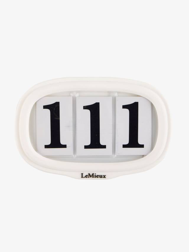 LeMieux Saddle Pad Number Holder-English Accessories-LeMieux-White-Evolution Equestrian Co.