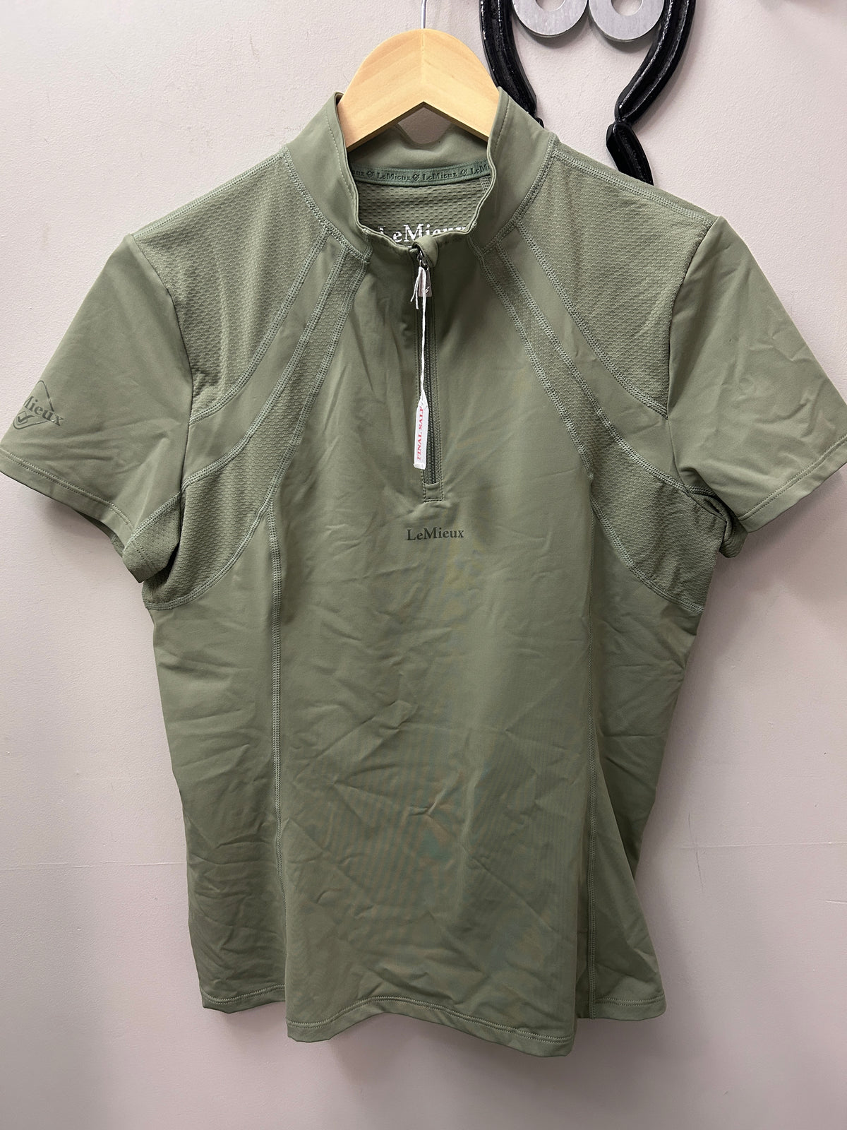 LeMieux Short Sleeve Fern Shirt US10-Riding Shirts-Consignment-Evolution Equestrian Co.