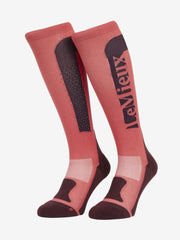 LeMieux Silicone Socks AW25-Socks-LeMieux-Cranberry-Medium-Evolution Equestrian Co.