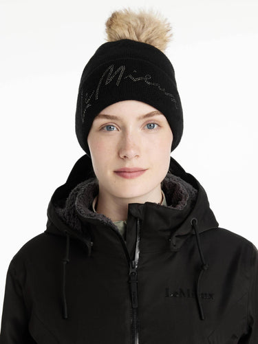 LeMieux Sparkle Beanie-Hat-LeMieux-Black-Small/Medium-Evolution Equestrian Co.