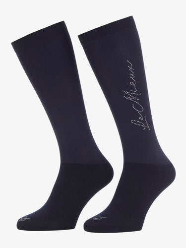 LeMieux Sparkle Competition Socks-Socks-LeMieux-Navy-Small-Evolution Equestrian Co.