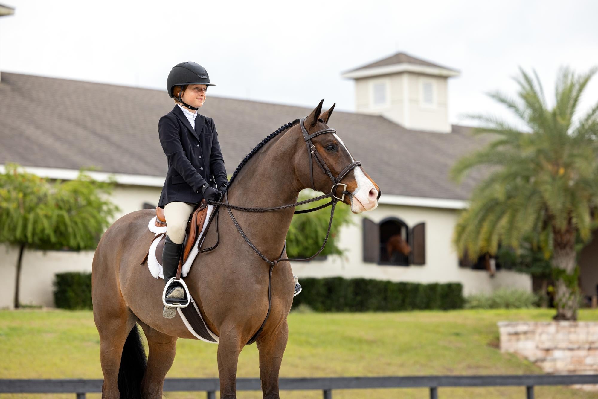 LeMieux Stitched Hunter Bridle with Laced Reins-Bridle-LeMieux-Pony-Evolution Equestrian Co.