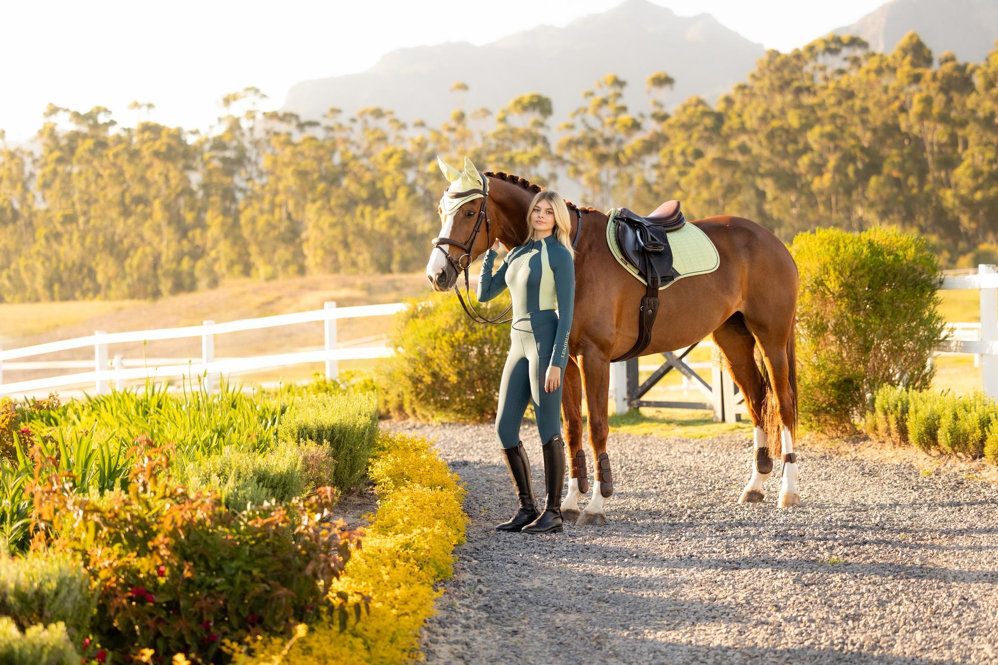 LeMieux Suede Close Contact Saddle Pad Macaron-English Saddle Pad-LeMieux-Evolution Equestrian Co.