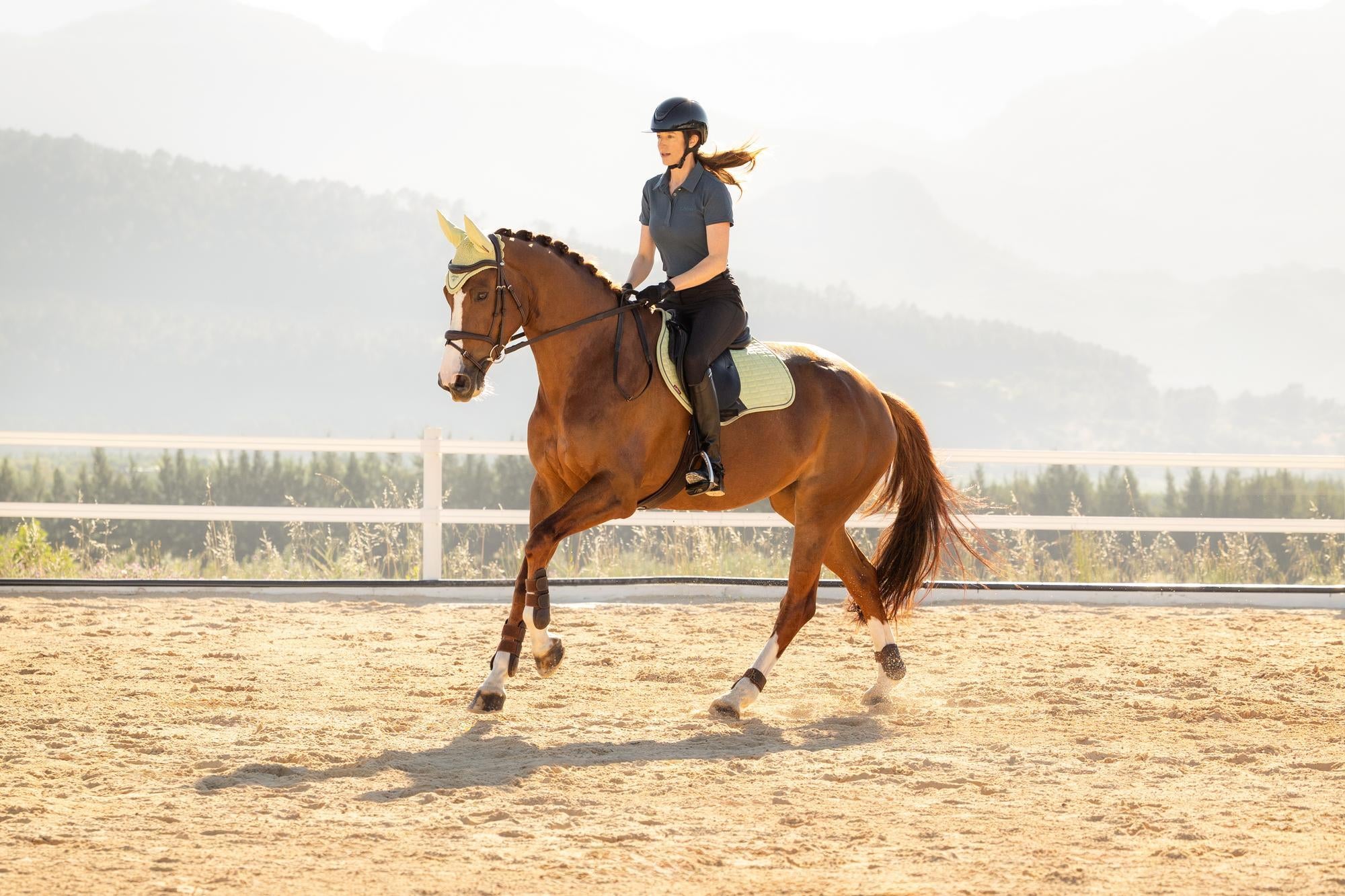 LeMieux Suede Close Contact Saddle Pad Macaron-English Saddle Pad-LeMieux-Evolution Equestrian Co.