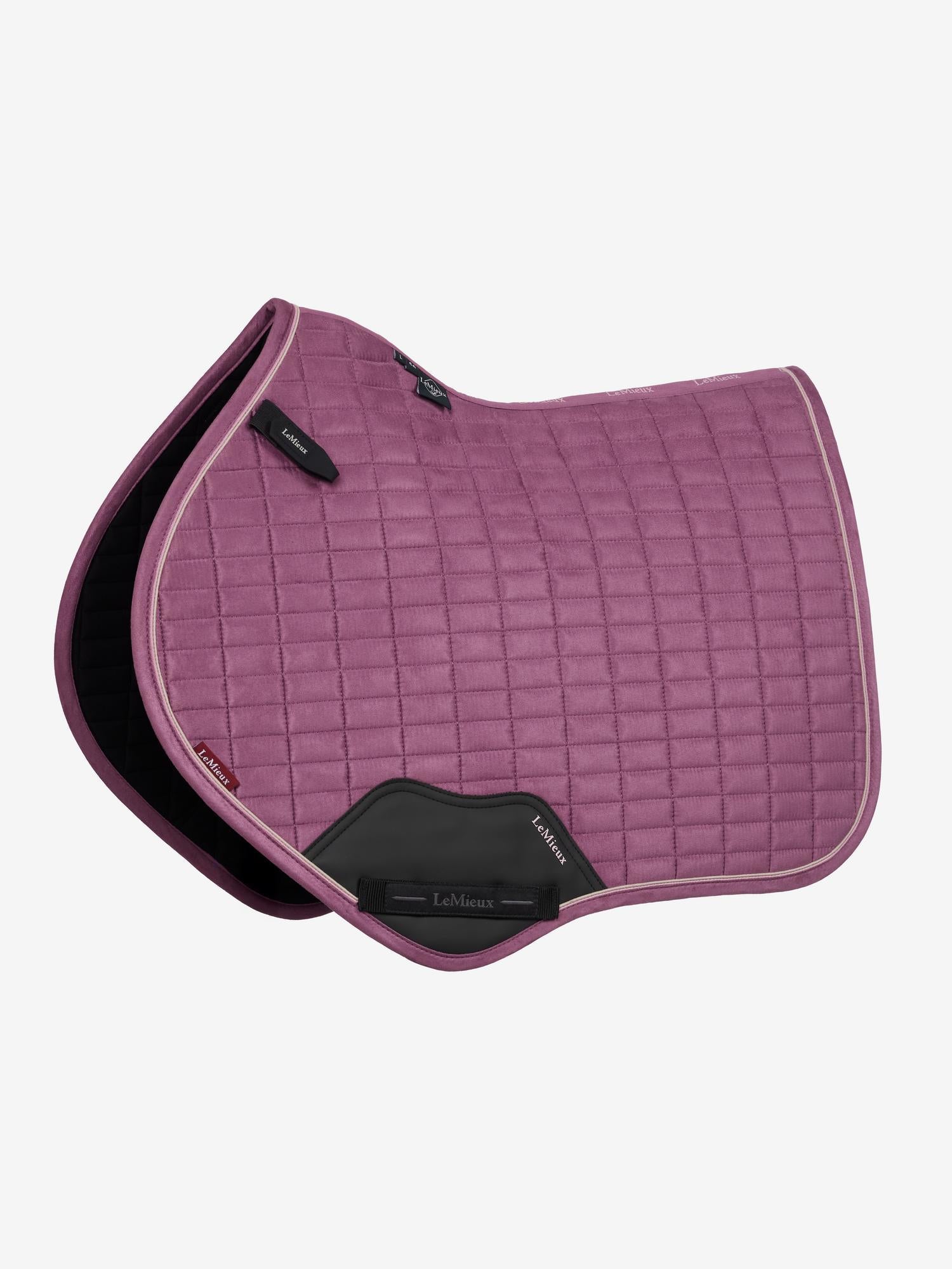 LeMieux Suede Close Contact Saddle Pad Mallow-English Saddle Pad-LeMieux-Evolution Equestrian Co.