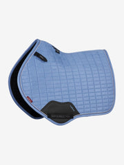 LeMieux Suede Close Contact Saddle Pad Powder Blue-English Saddle Pad-LeMieux-Small/Medium-Evolution Equestrian Co.