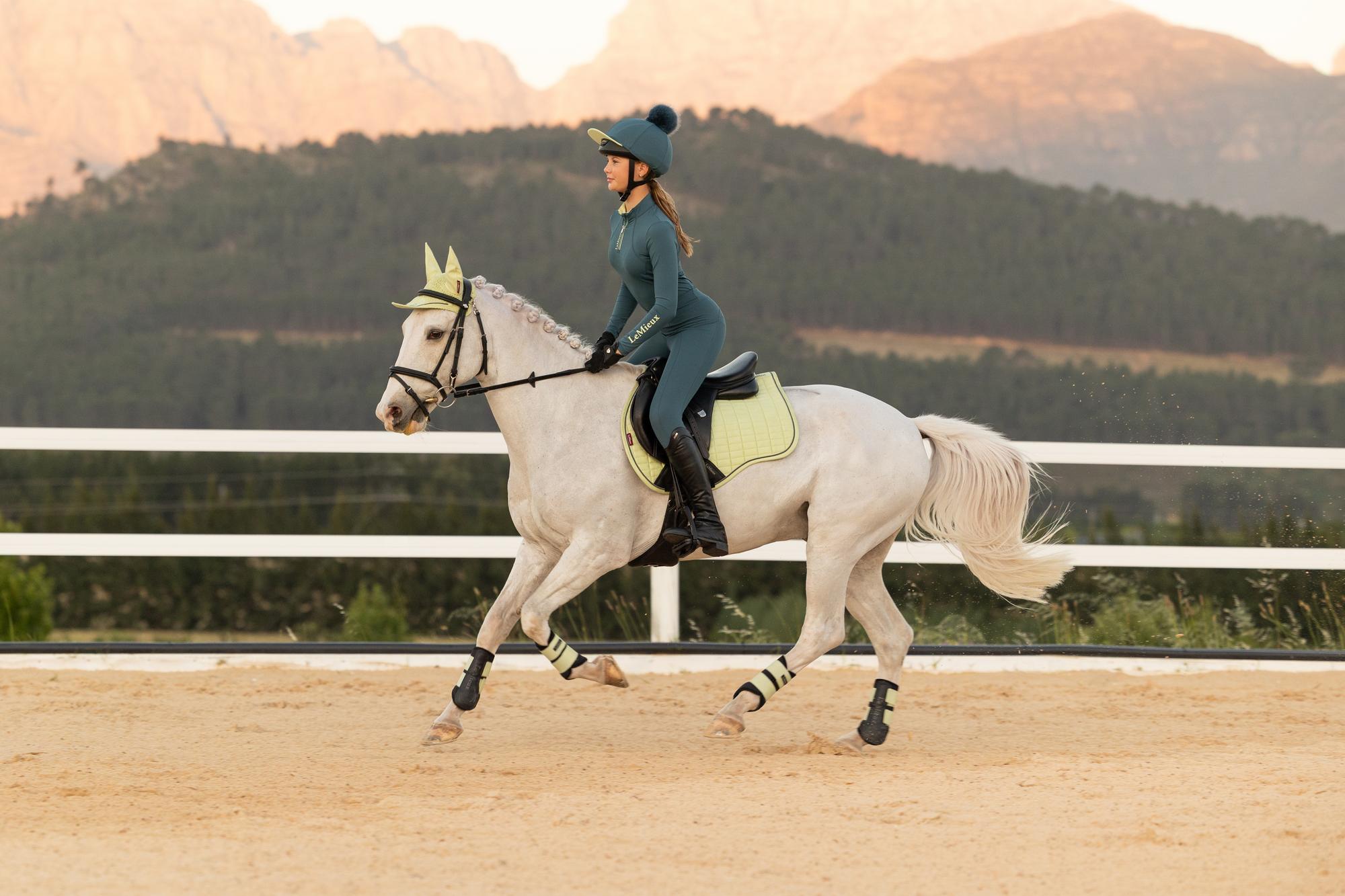 LeMieux Suede GP Saddle Pad Macaron-English Saddle Pad-LeMieux-Large-Evolution Equestrian Co.