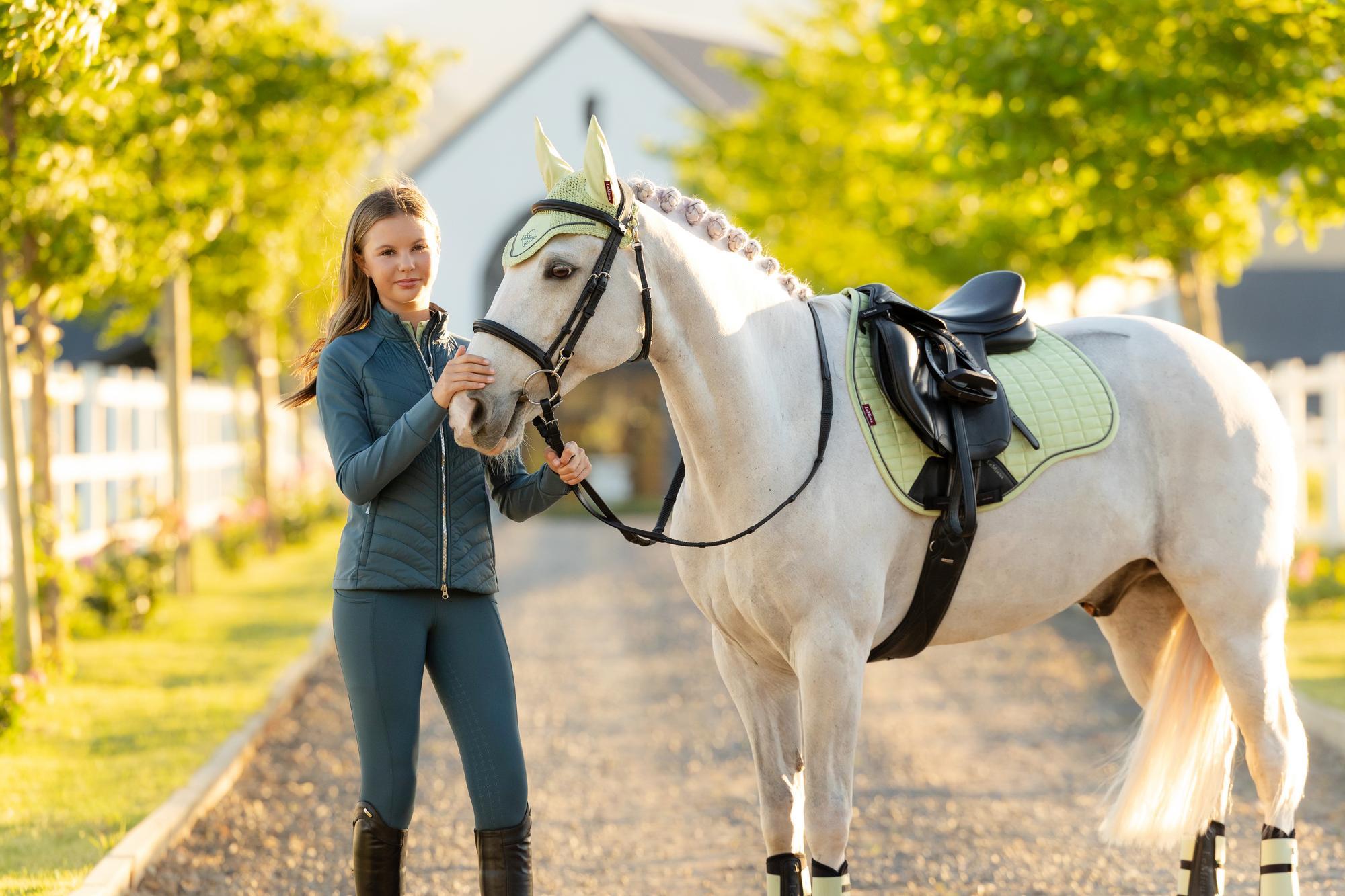 LeMieux Suede GP Saddle Pad Macaron-English Saddle Pad-LeMieux-Large-Evolution Equestrian Co.