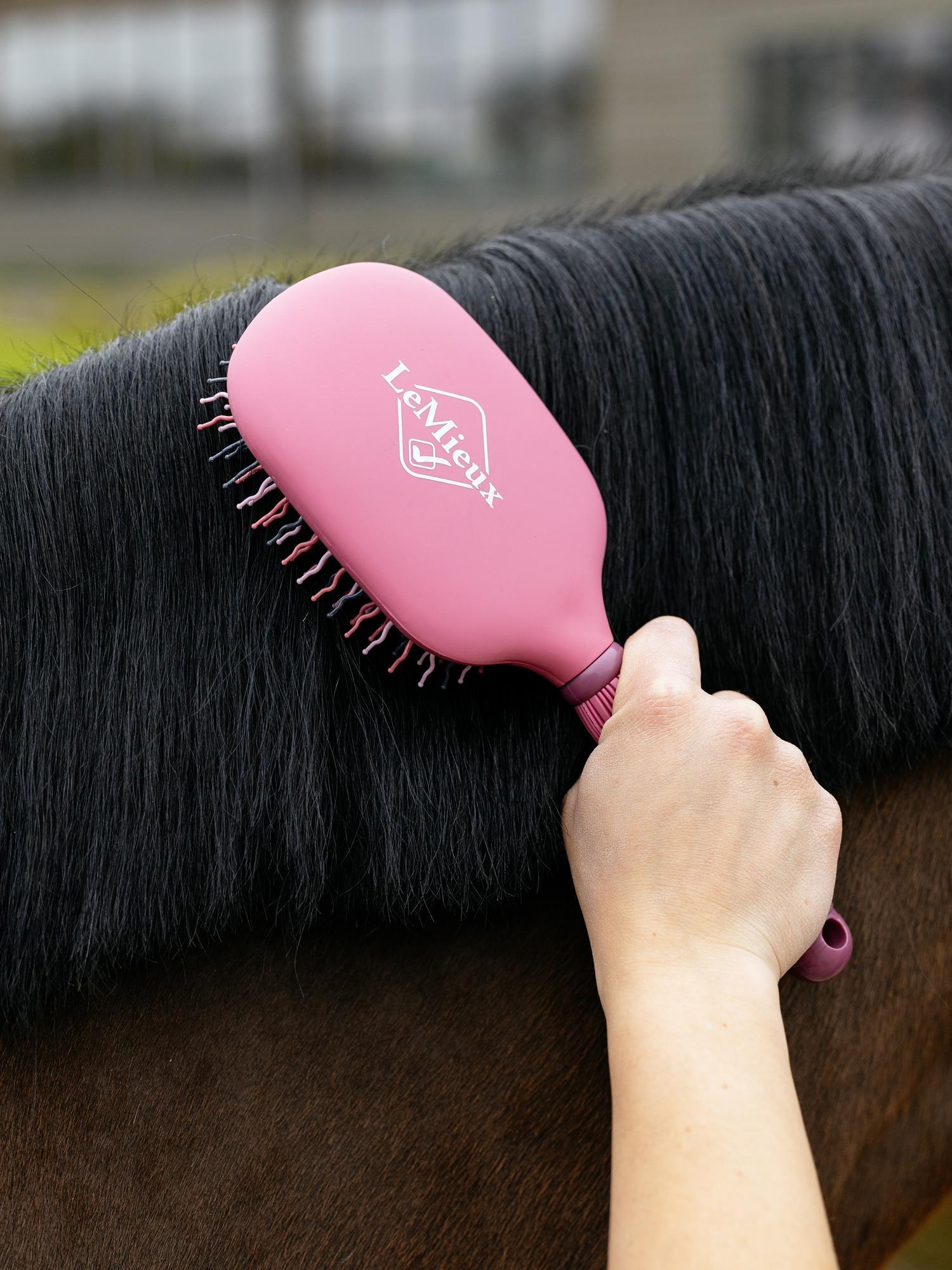 LeMieux Tangle Tidy Brush Peony-Horse Brush-LeMieux-Evolution Equestrian Co.
