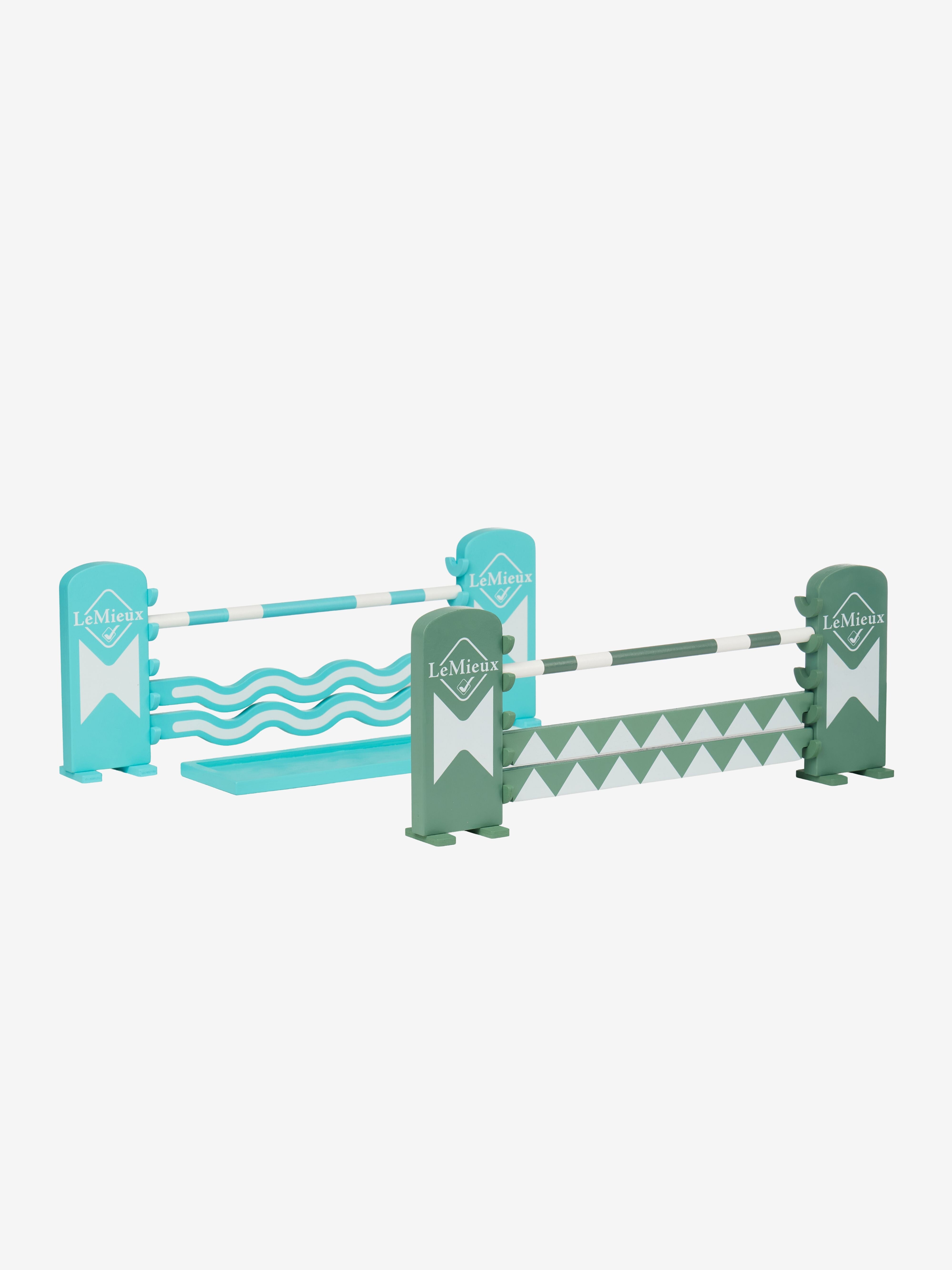 LeMieux Toy Pony Jump Set Azure/Sage/White-Toys-LeMieux-Evolution Equestrian Co.