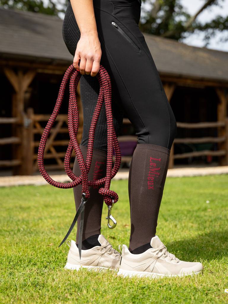 LeMieux Training Leadrope-Lead Rope-LeMieux-Black/Red-Evolution Equestrian Co.