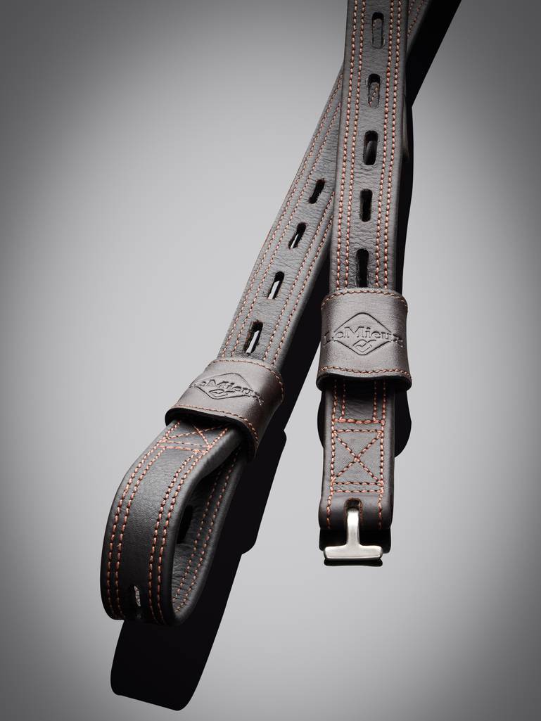 LeMieux Vector Close Contact Stirrup Leathers-English Tack-LeMieux-24"-Brown-Evolution Equestrian Co.