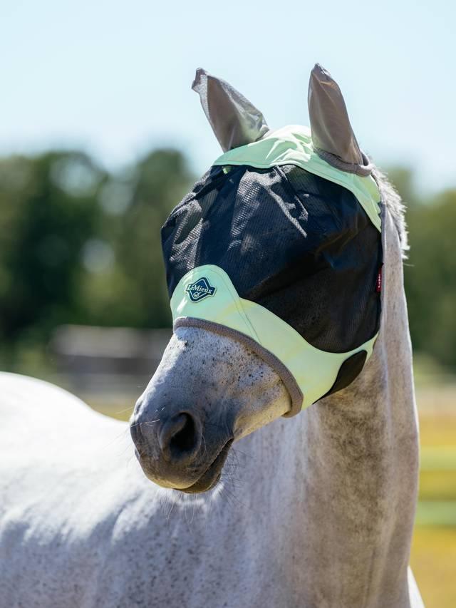 LeMieux Visor-Tek Half Fly Mask-Fly Mask-Evolution Equestrian Co.-Macaron-Medium (Cob)-Evolution Equestrian Co.