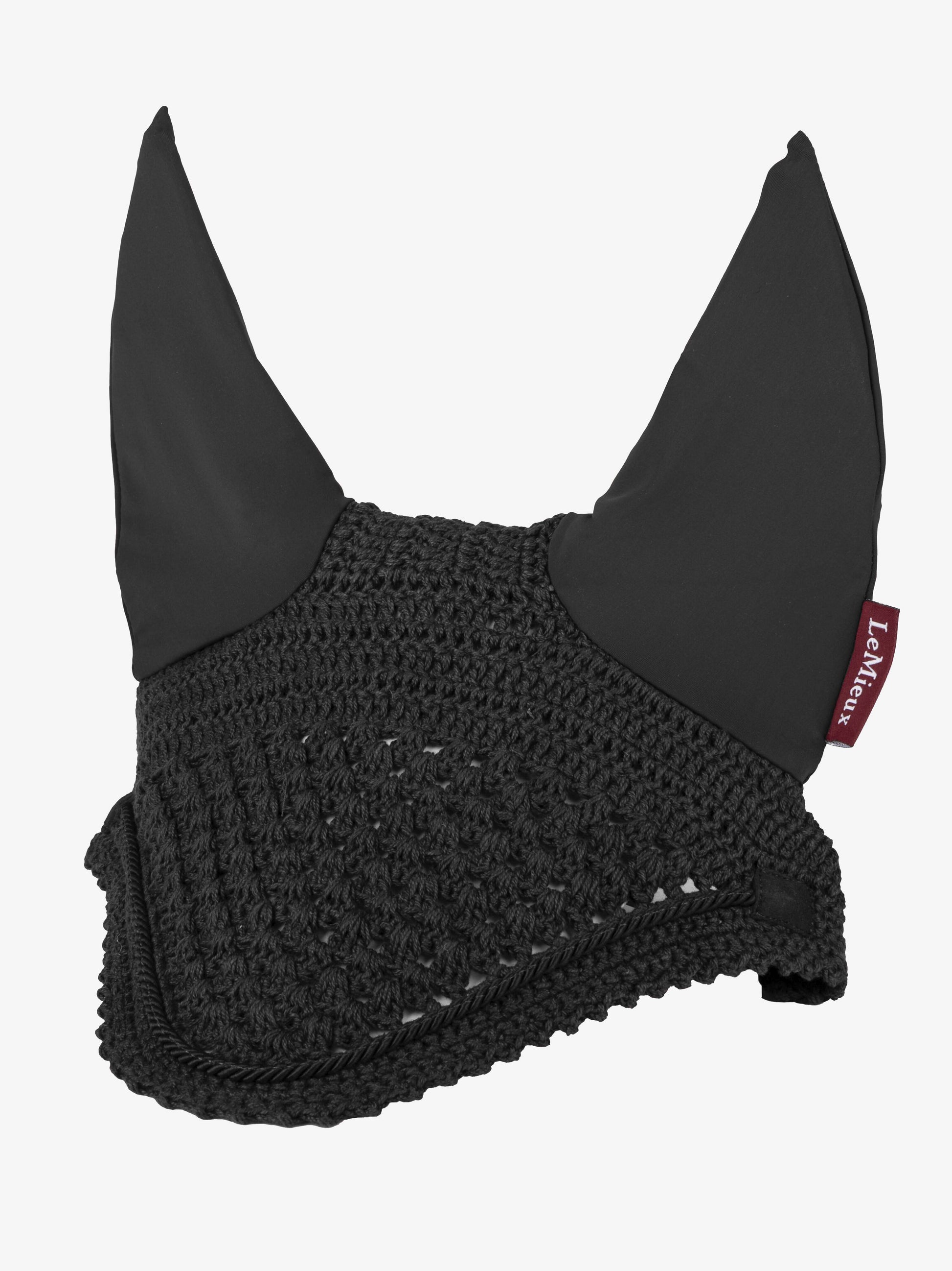 LeMieux Vogue Fly Bonnet-English Accessories-LeMieux-Medium (Cob)-Black-Evolution Equestrian Co.