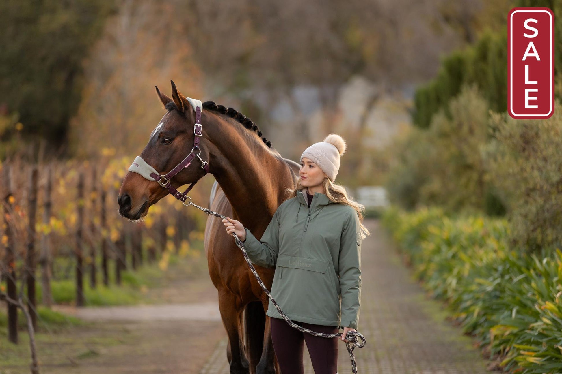 LeMieux Vogue Halter with Leadrope Damson-Halter-LeMieux-Pony-Evolution Equestrian Co.
