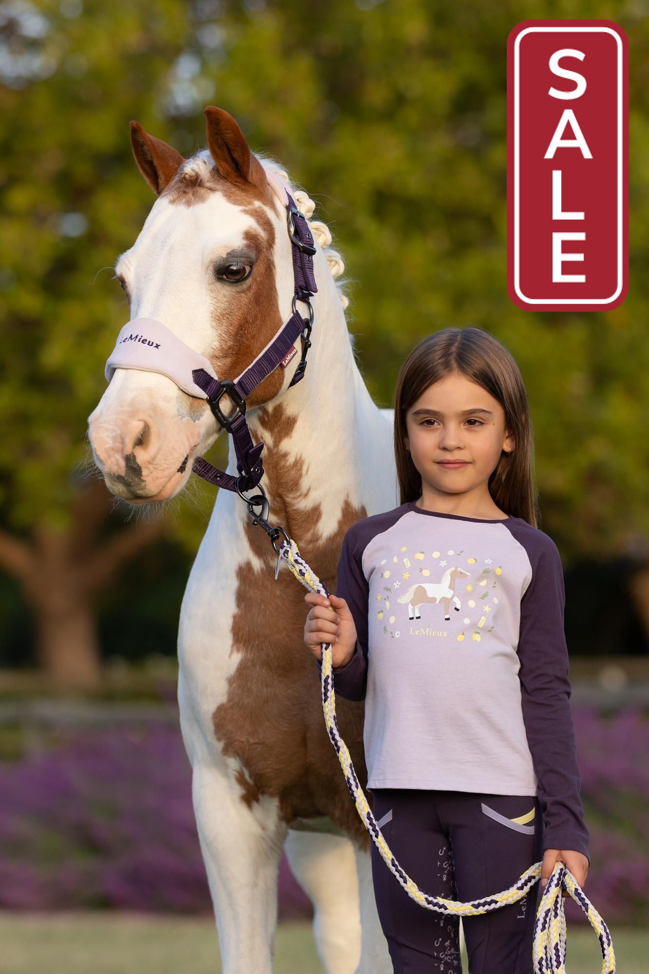 LeMieux Vogue Halter with Leadrope Juniper-Halter-LeMieux-Pony-Evolution Equestrian Co.