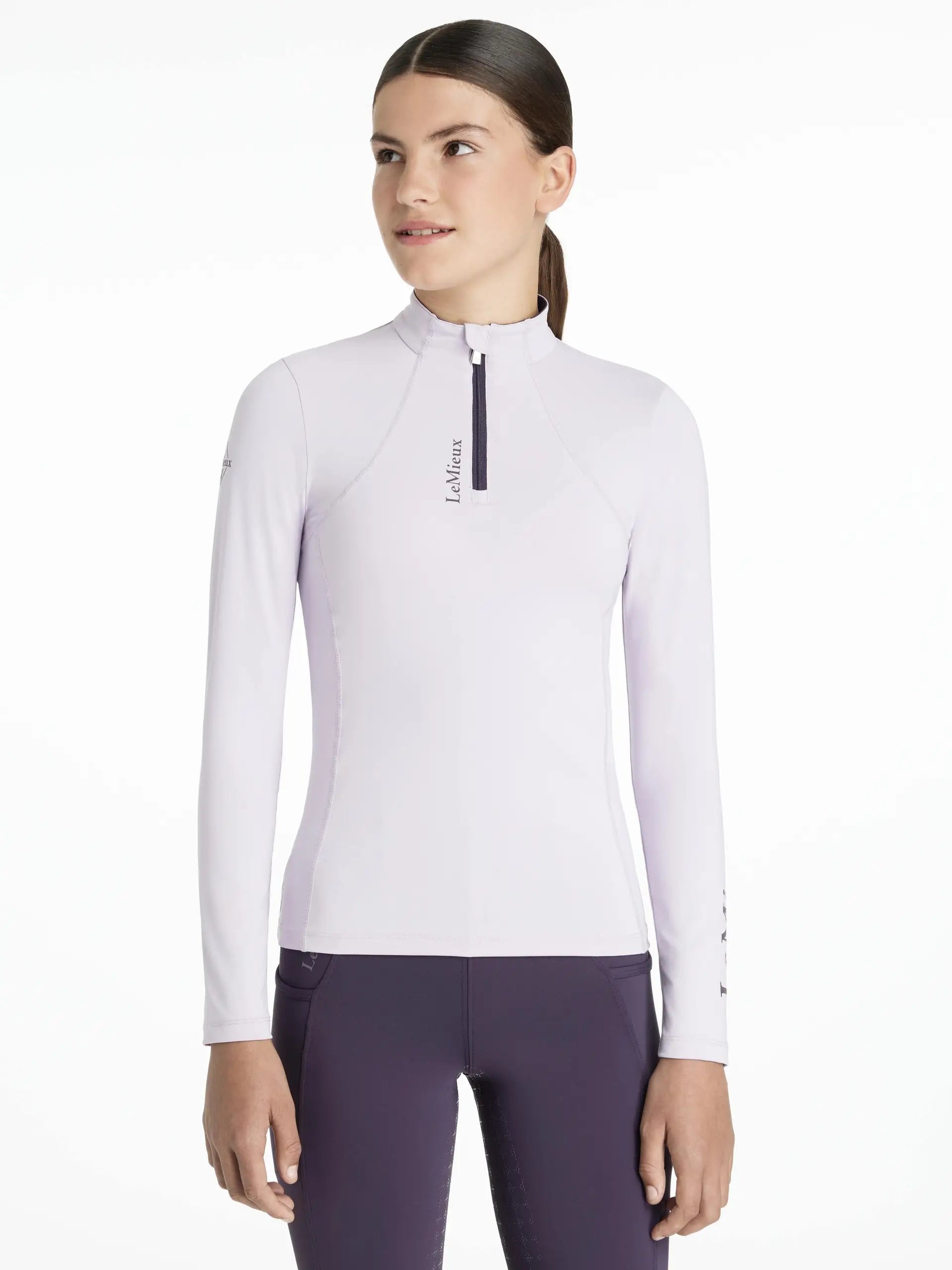 LeMieux Young Rider Classique Base Layer Lilac-Riding Shirts-LeMieux-9-10 Years Old-Evolution Equestrian Co.