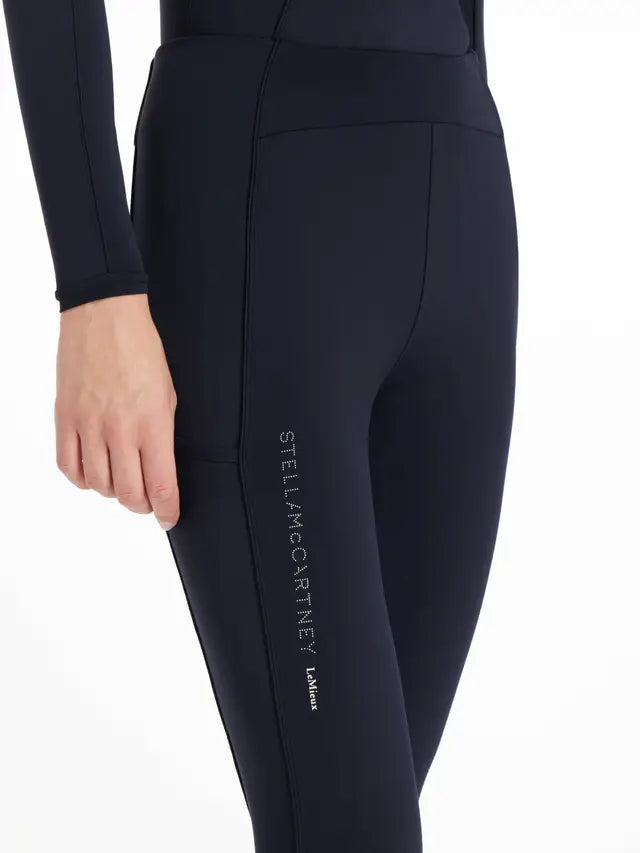 LeMieux x Stella McCartney Pull On Breeches Midnight Navy-Breeches-Consignment-Evolution Equestrian Co.