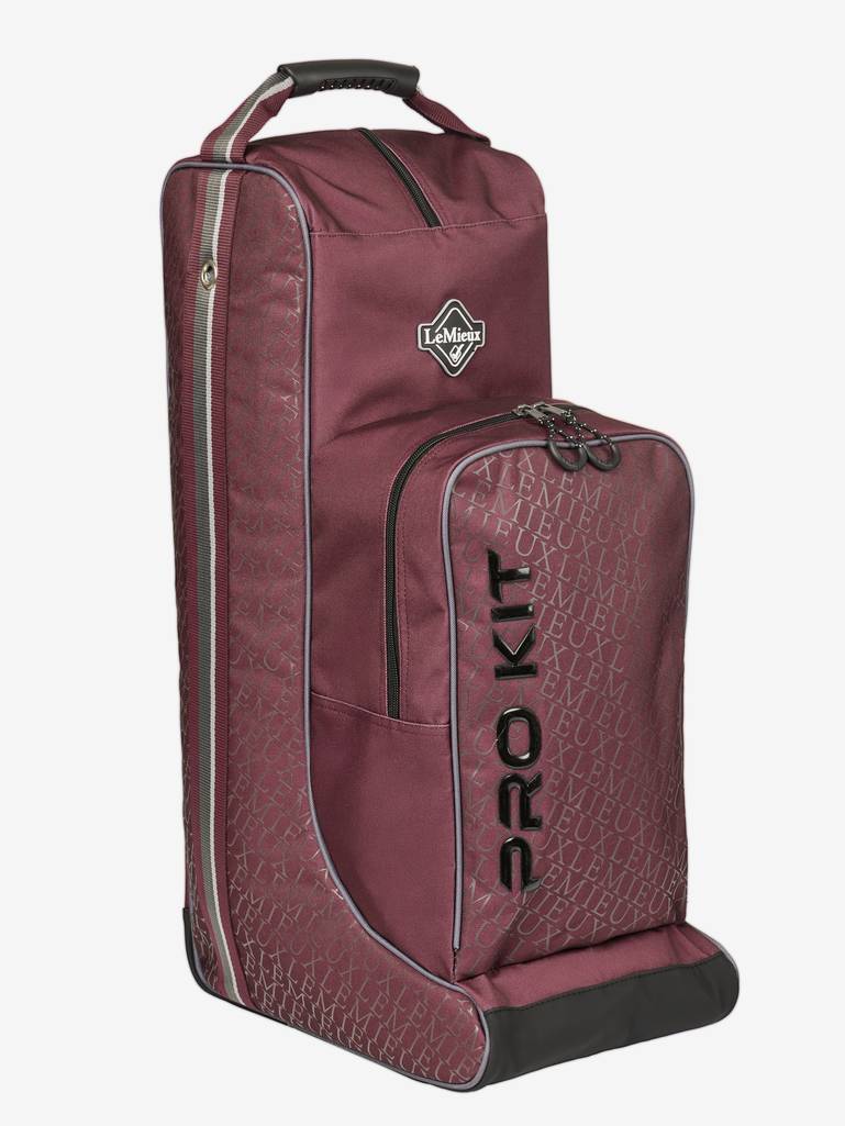 LeMieux Elite Pro Boot and Hat Bag-Stable Supplies-LeMieux-Burgundy-Evolution Equestrian Co.