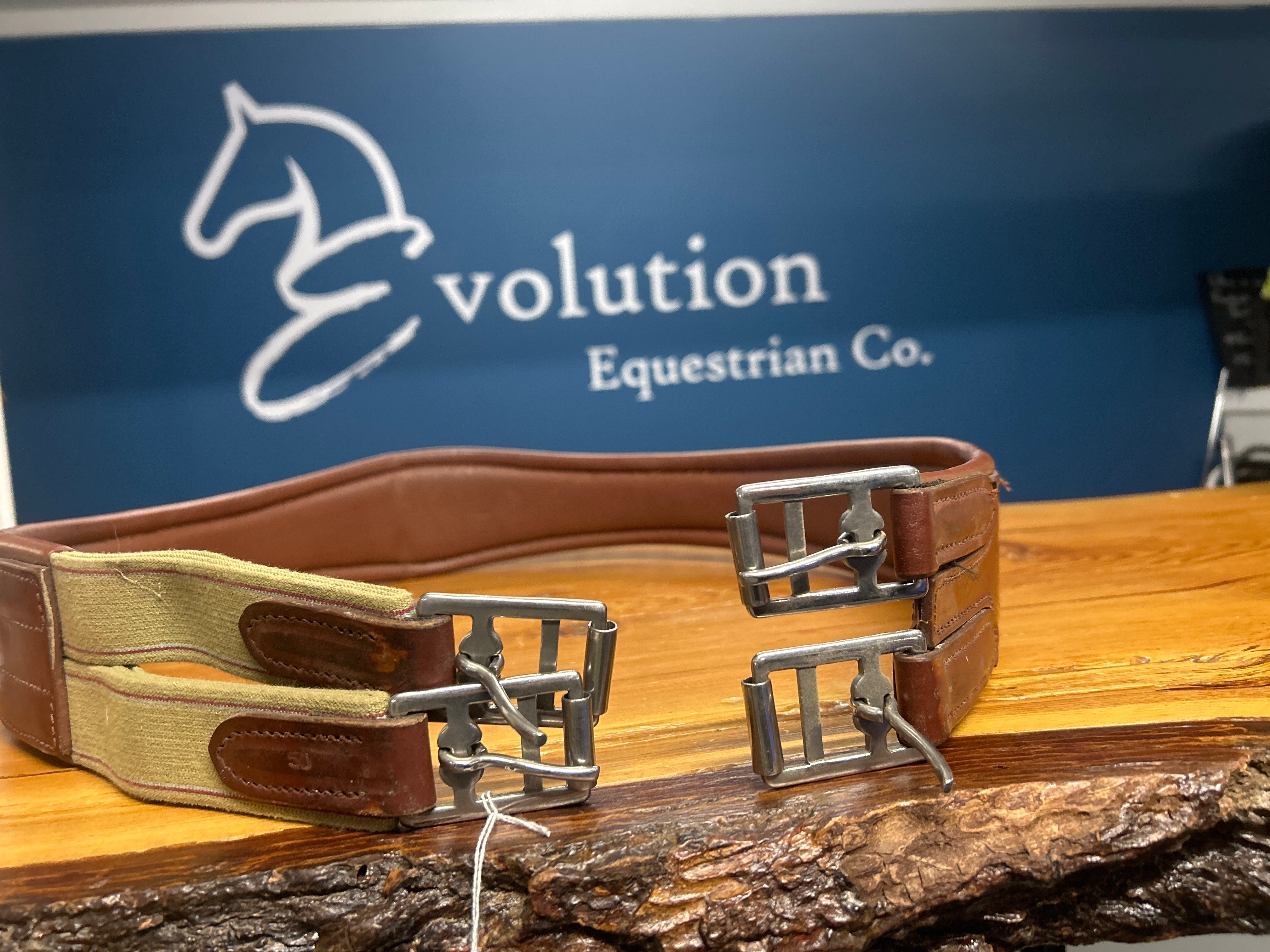 Leather Girth 50"-English Girth-Consignment-Evolution Equestrian Co.