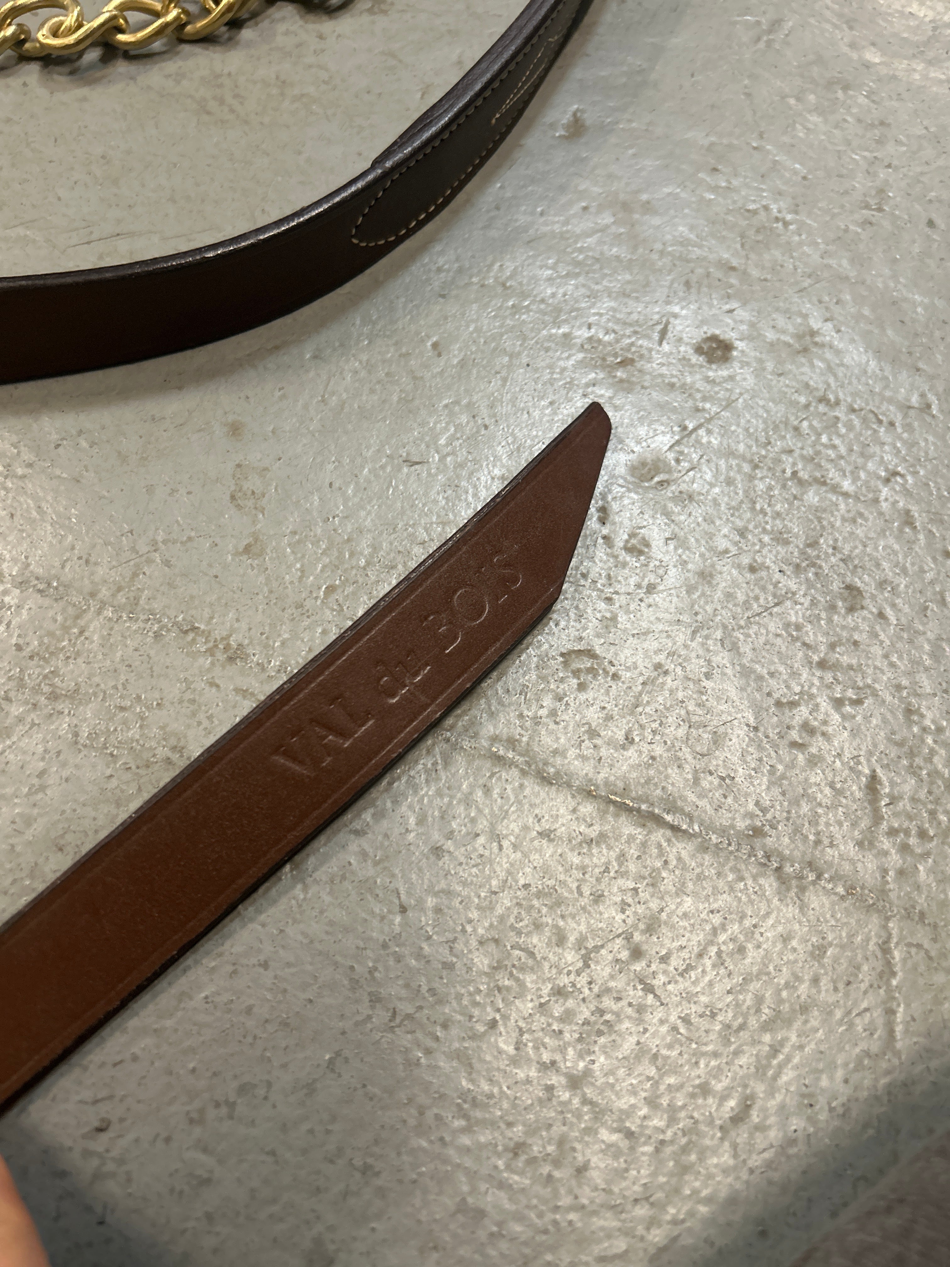 Leather Lead Chain-Lead Rope-Consignment-Evolution Equestrian Co.