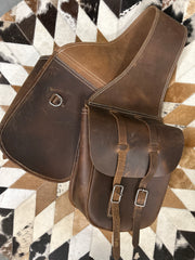 Leather Saddle Bags-Saddle Bags-Consignment-Evolution Equestrian Co.