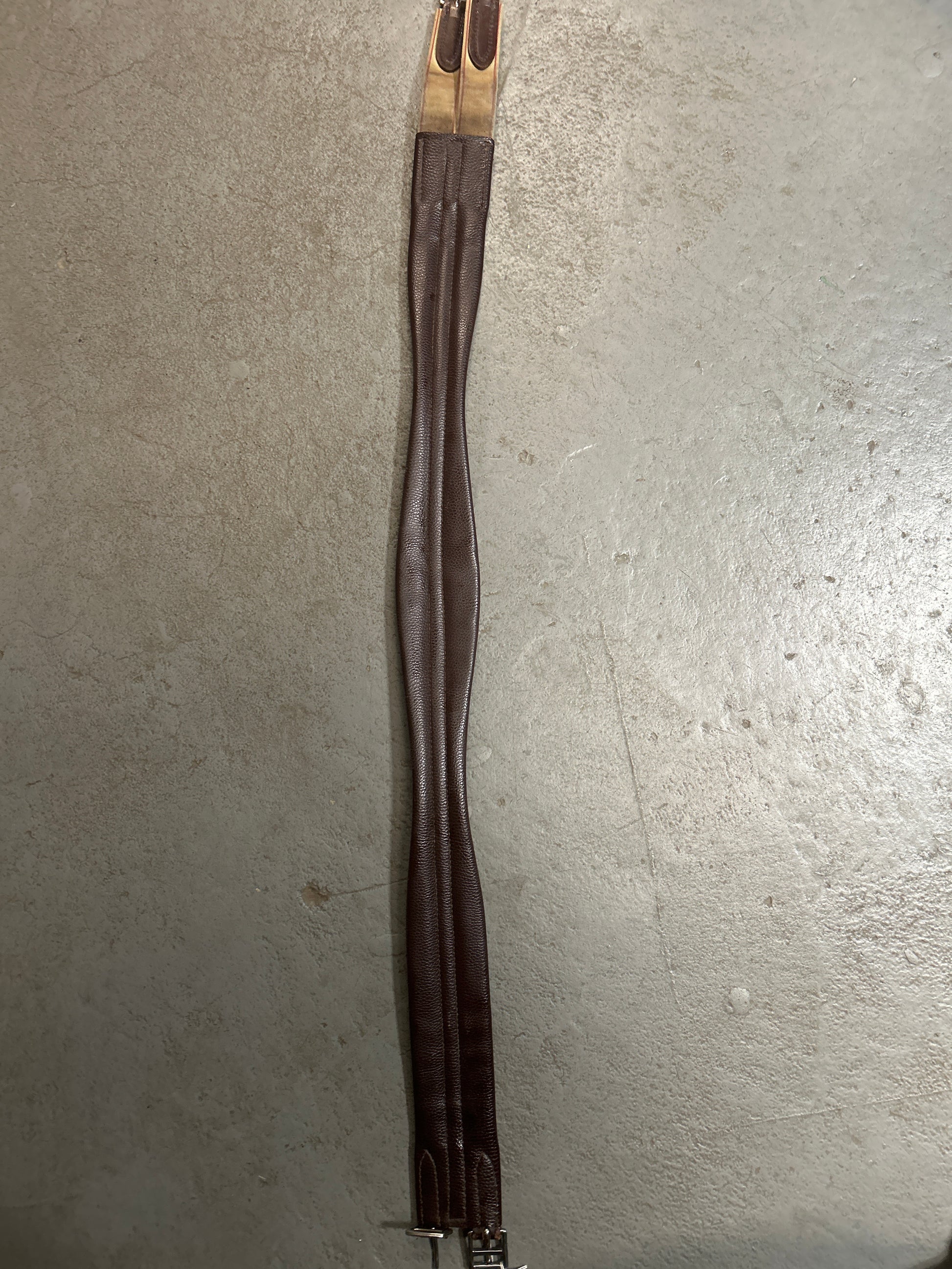 Leather Schooling Girth 48"-English Girth-Consignment-Evolution Equestrian Co.