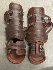 Leather Tendon Boots with Matching Hinds-Horse Boots-Consignment-Evolution Equestrian Co.