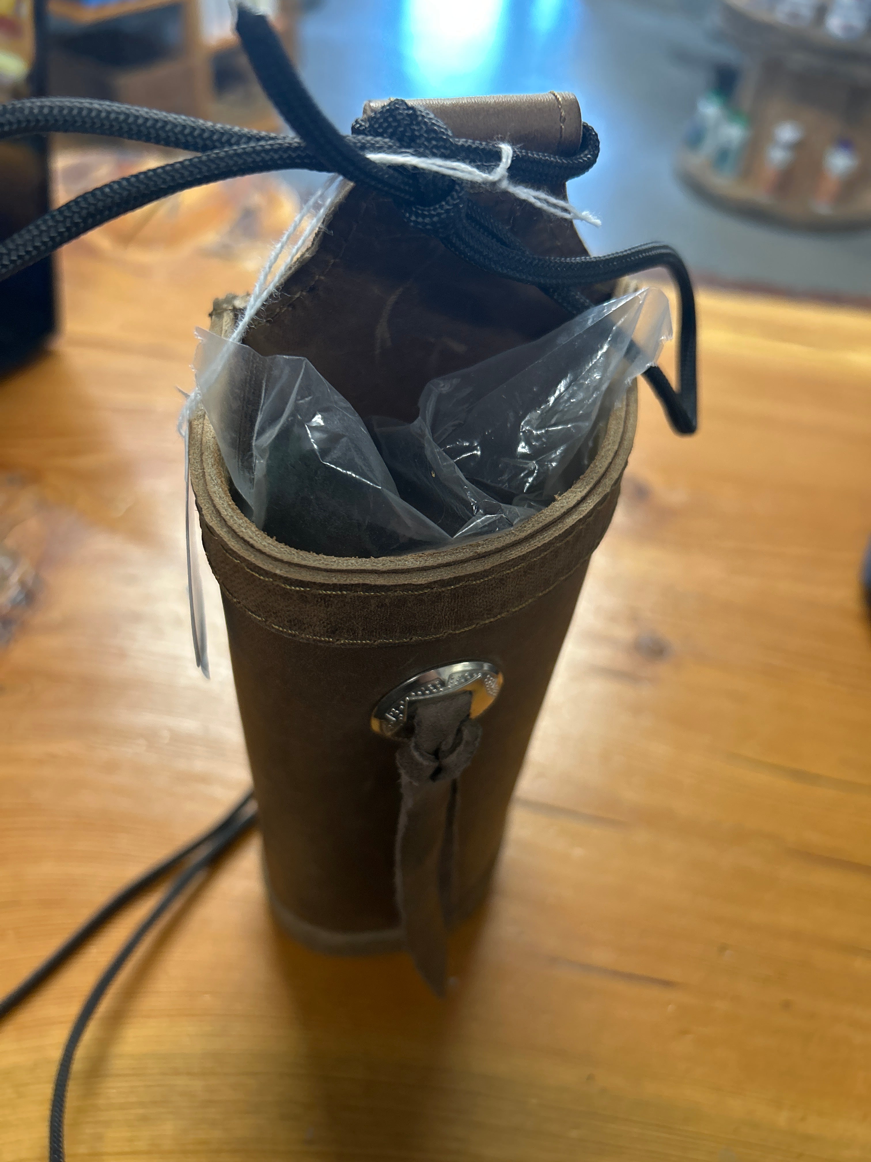 Leather Water Bottle Holder-Western Tack-Consignment-Evolution Equestrian Co.