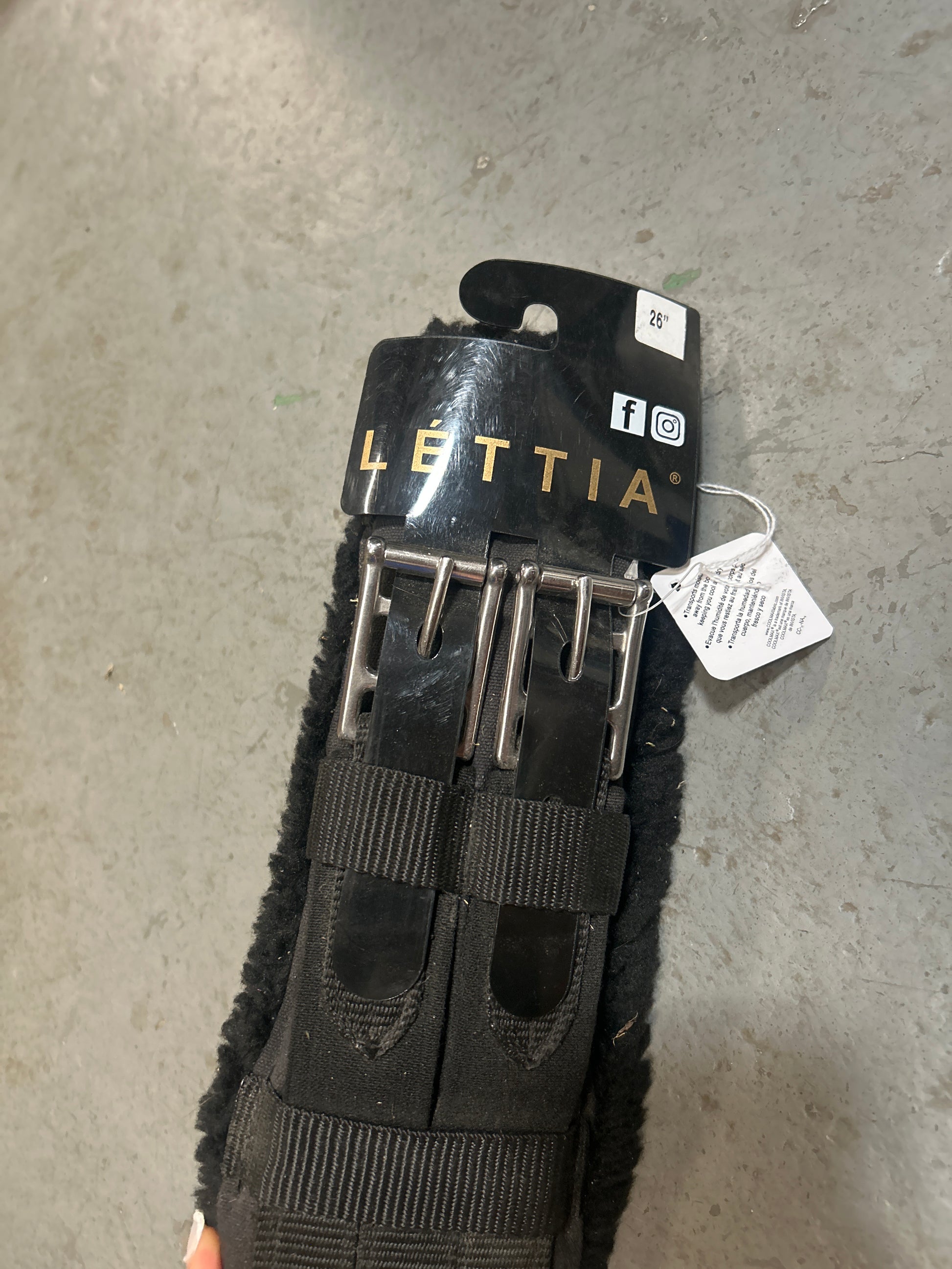 Lettia Coolmax Dressage Girth 26"-English Girth-Consignment-Evolution Equestrian Co.