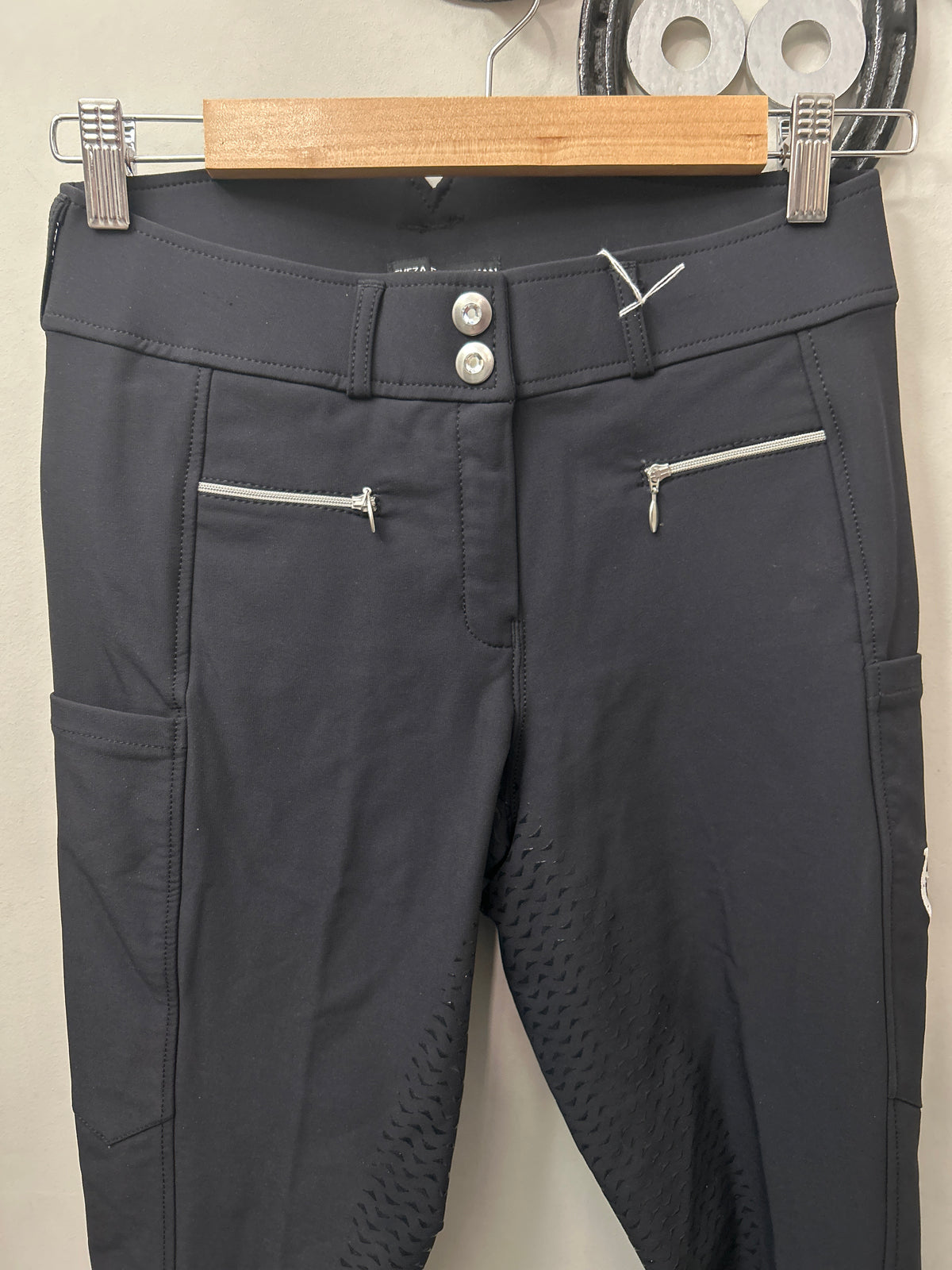 Leveza Clara Black Full Seat Breeches 28-Breeches-Consignment-Evolution Equestrian Co.