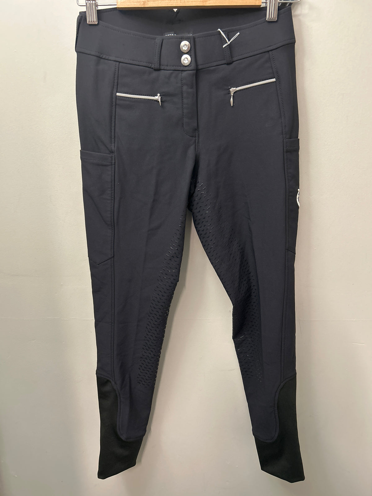 Leveza Clara Black Full Seat Breeches 28-Breeches-Consignment-Evolution Equestrian Co.