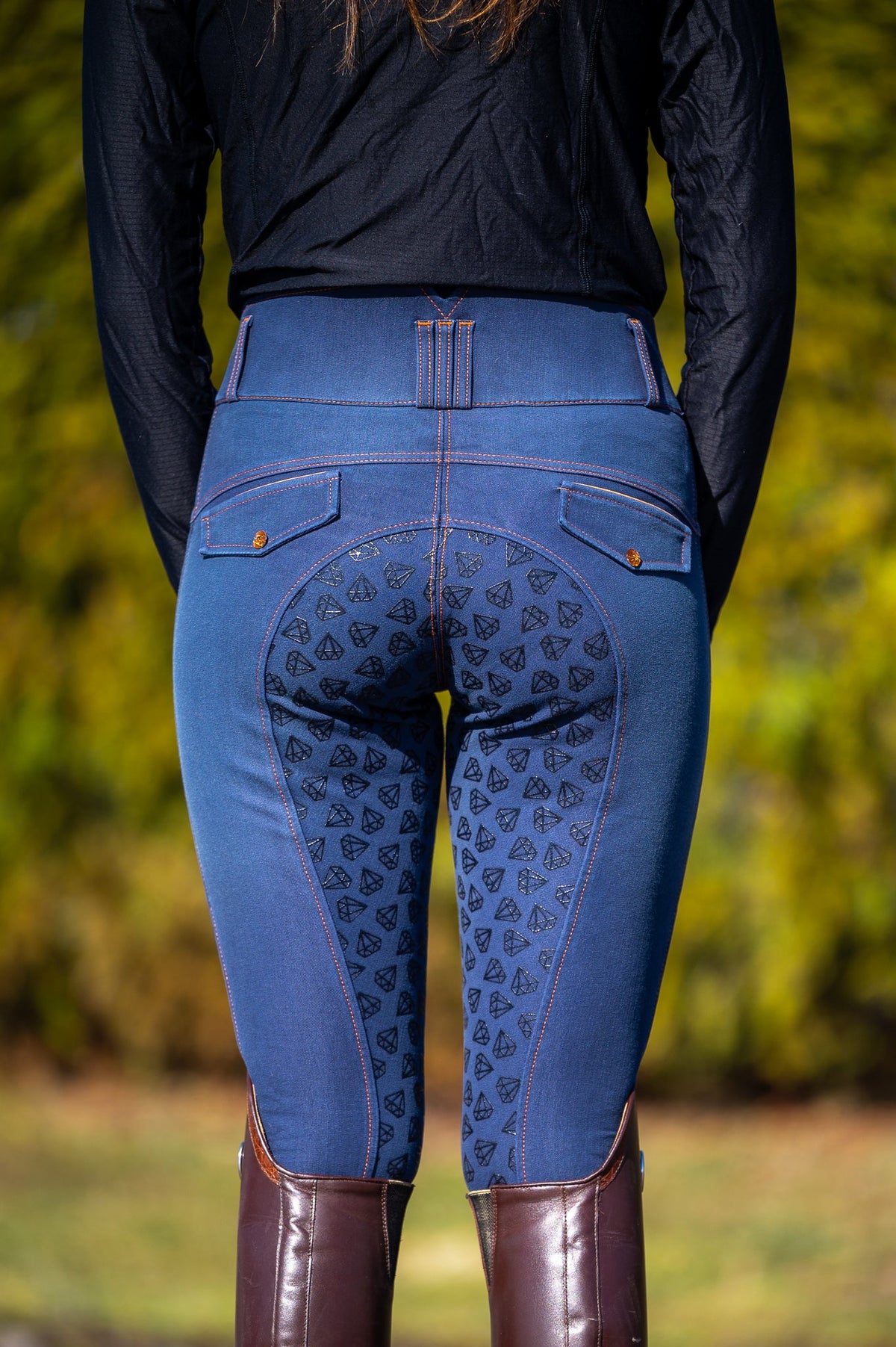 Leveza Dalhousie Demin Full Seat Breeches 28-Breeches-Consignment-Evolution Equestrian Co.