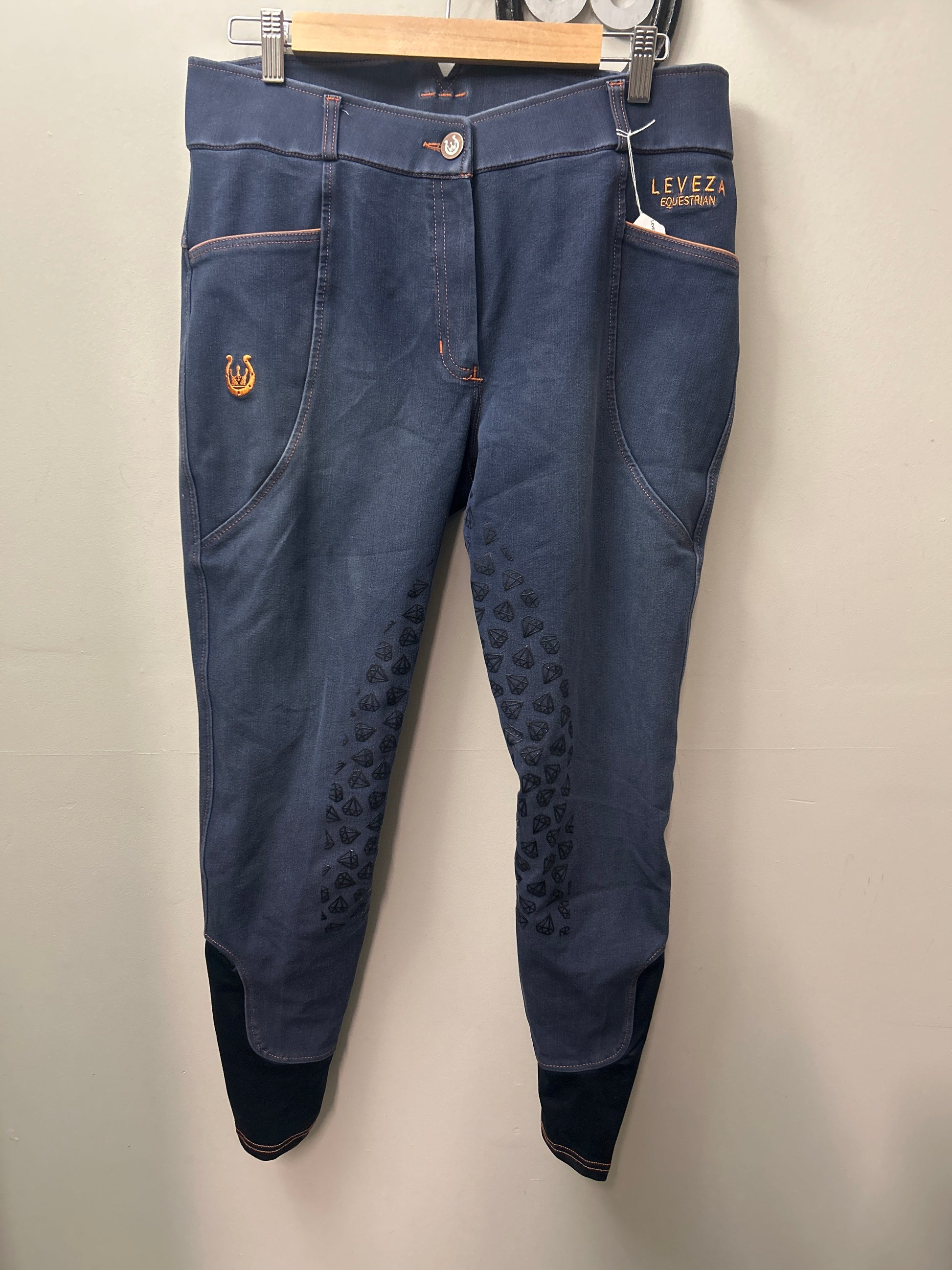 Leveza Demin Breeches 34-Breeches-Consignment-Evolution Equestrian Co.