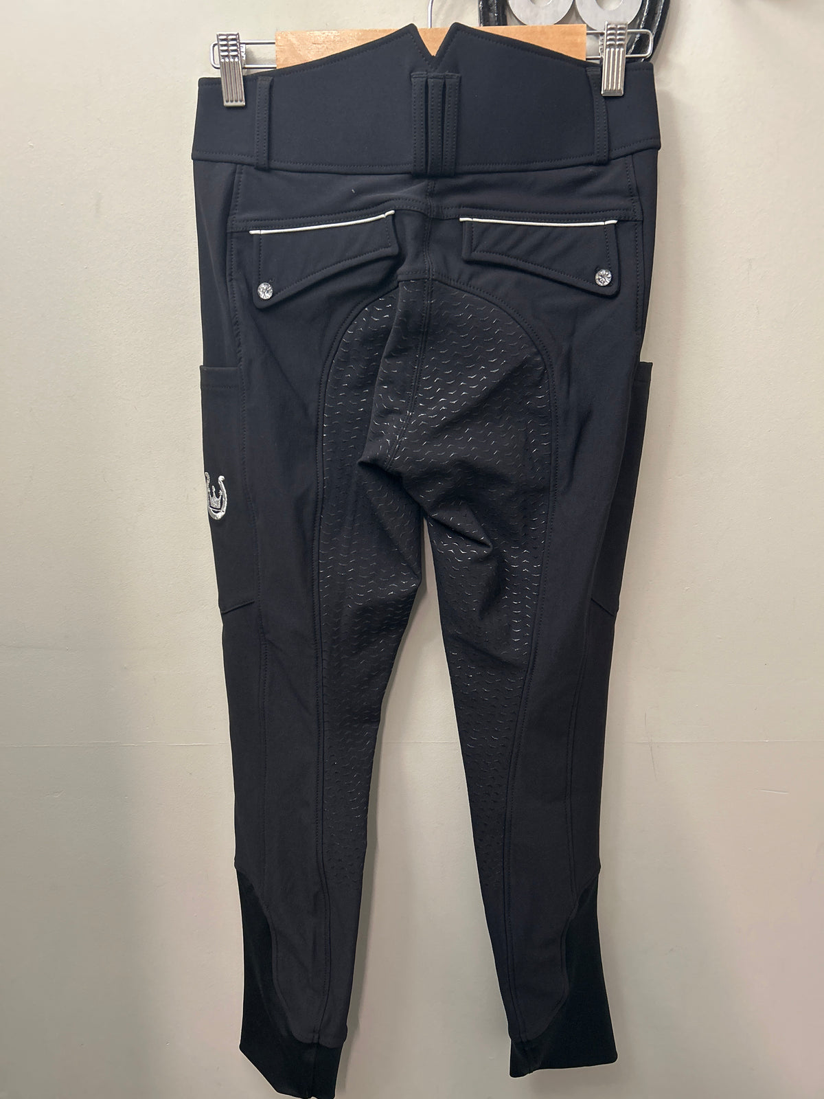 Leveza Equestrian Black Full Seat Breeches 28-Breeches-Consignment-Evolution Equestrian Co.