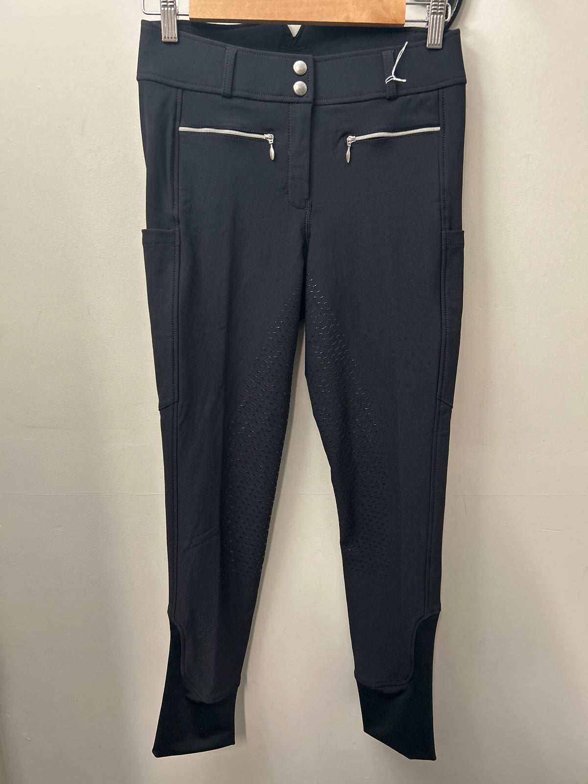 Leveza Equestrian Black Full Seat Breeches 28-Breeches-Consignment-Evolution Equestrian Co.