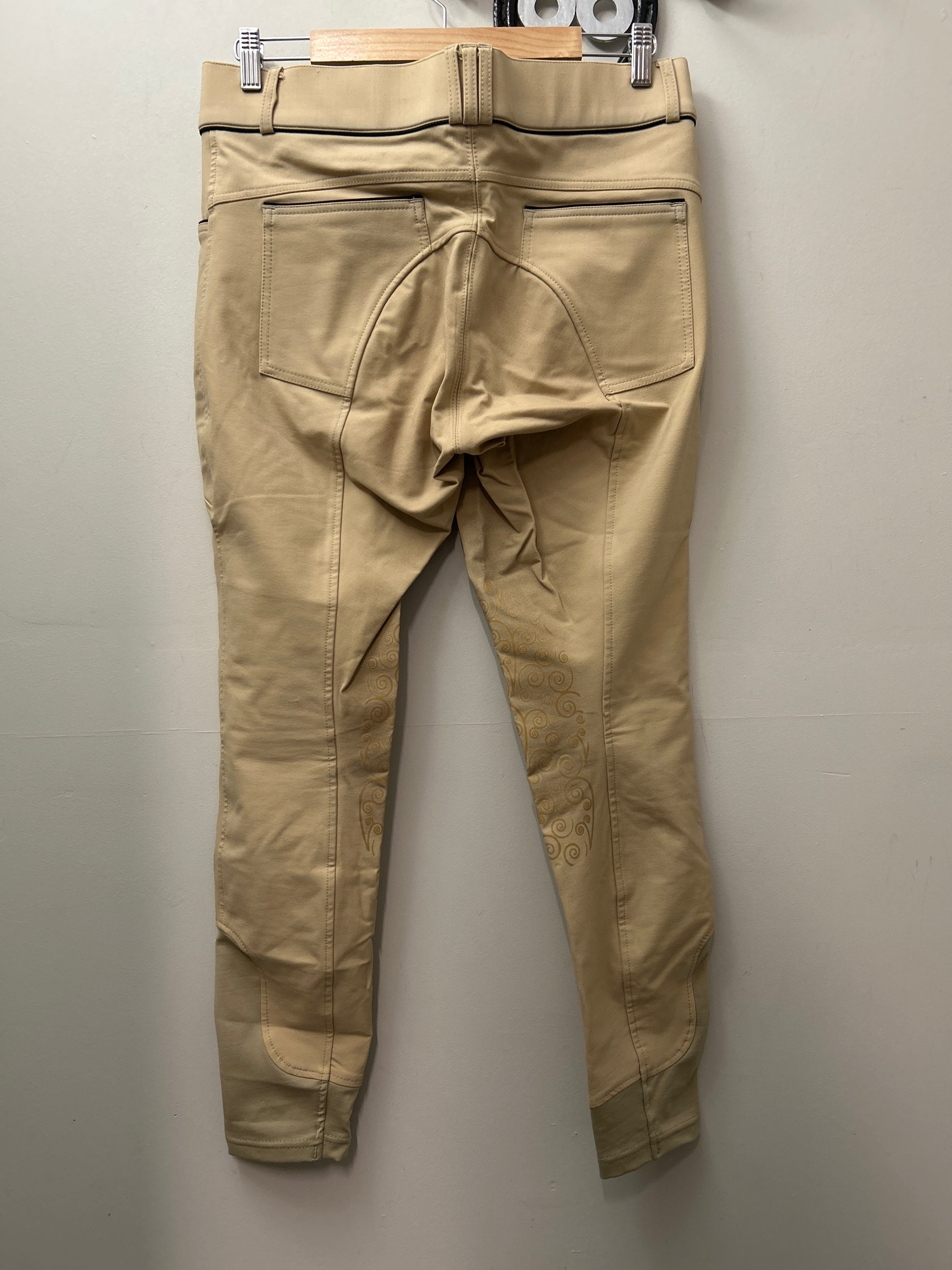 Leveza Tan Breeches 34-Breeches-Consignment-Evolution Equestrian Co.