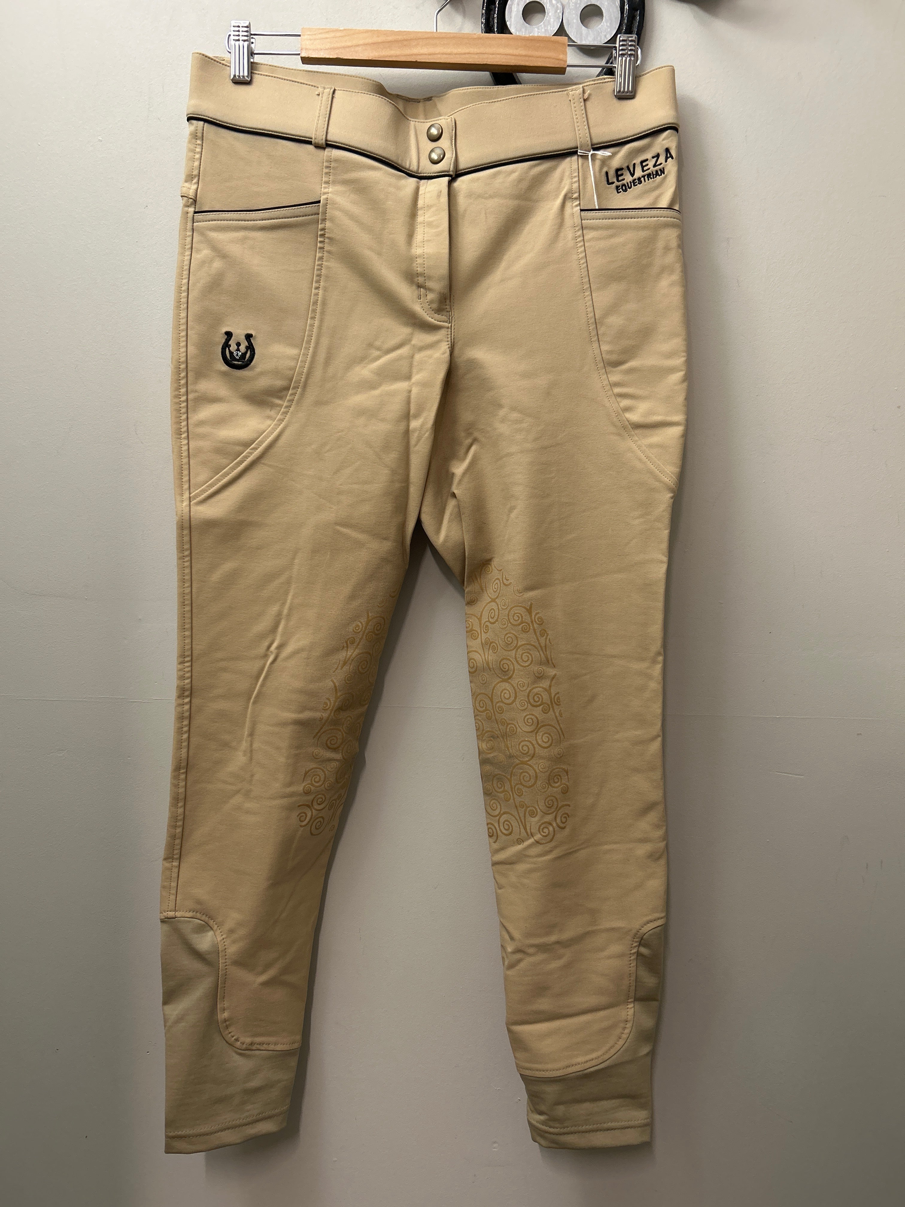 Leveza Tan Breeches 34-Breeches-Consignment-Evolution Equestrian Co.