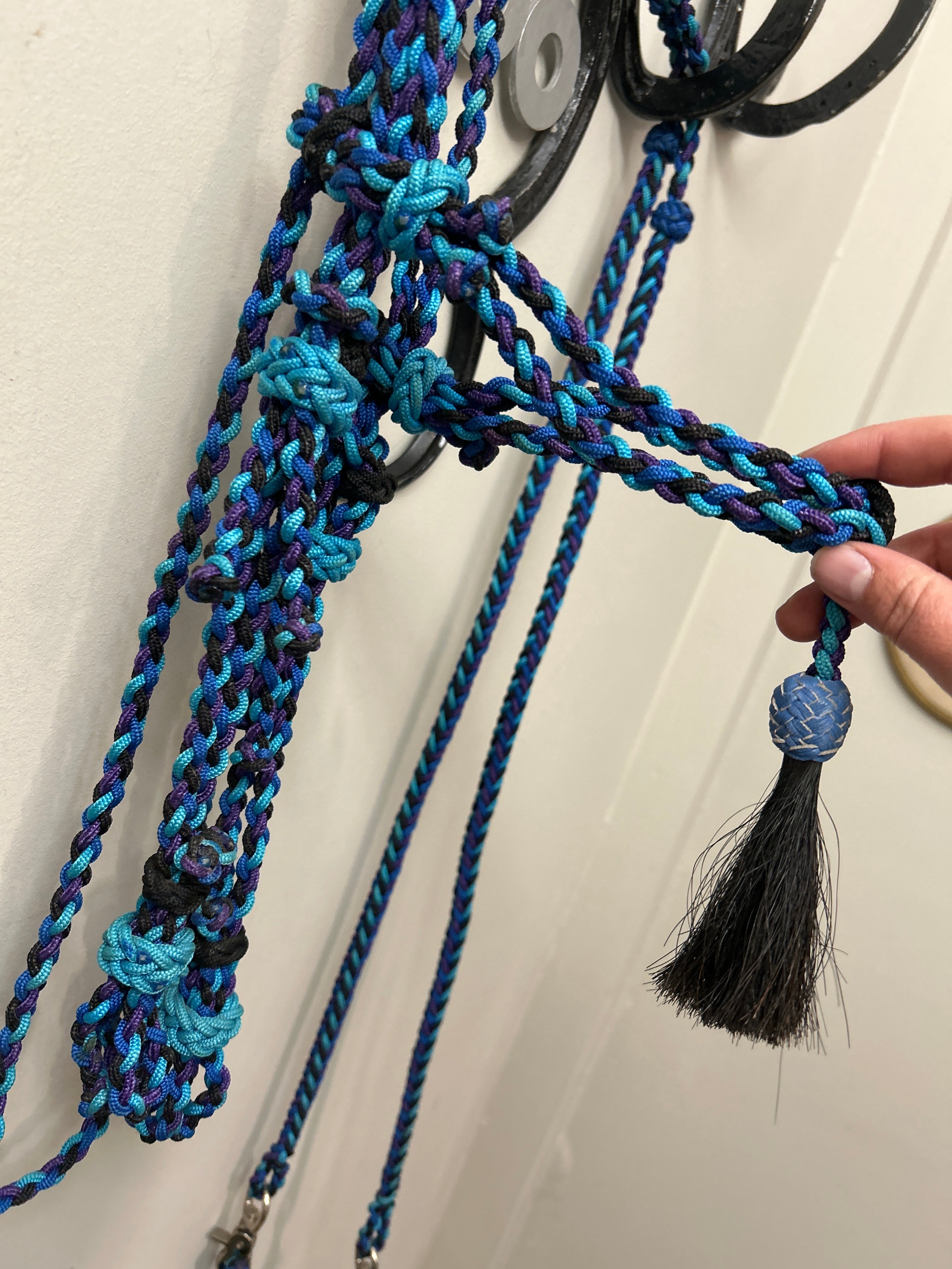 Little Joe's Hand Braided Paracord Headstall Set-Bridle-Consignment-Evolution Equestrian Co.