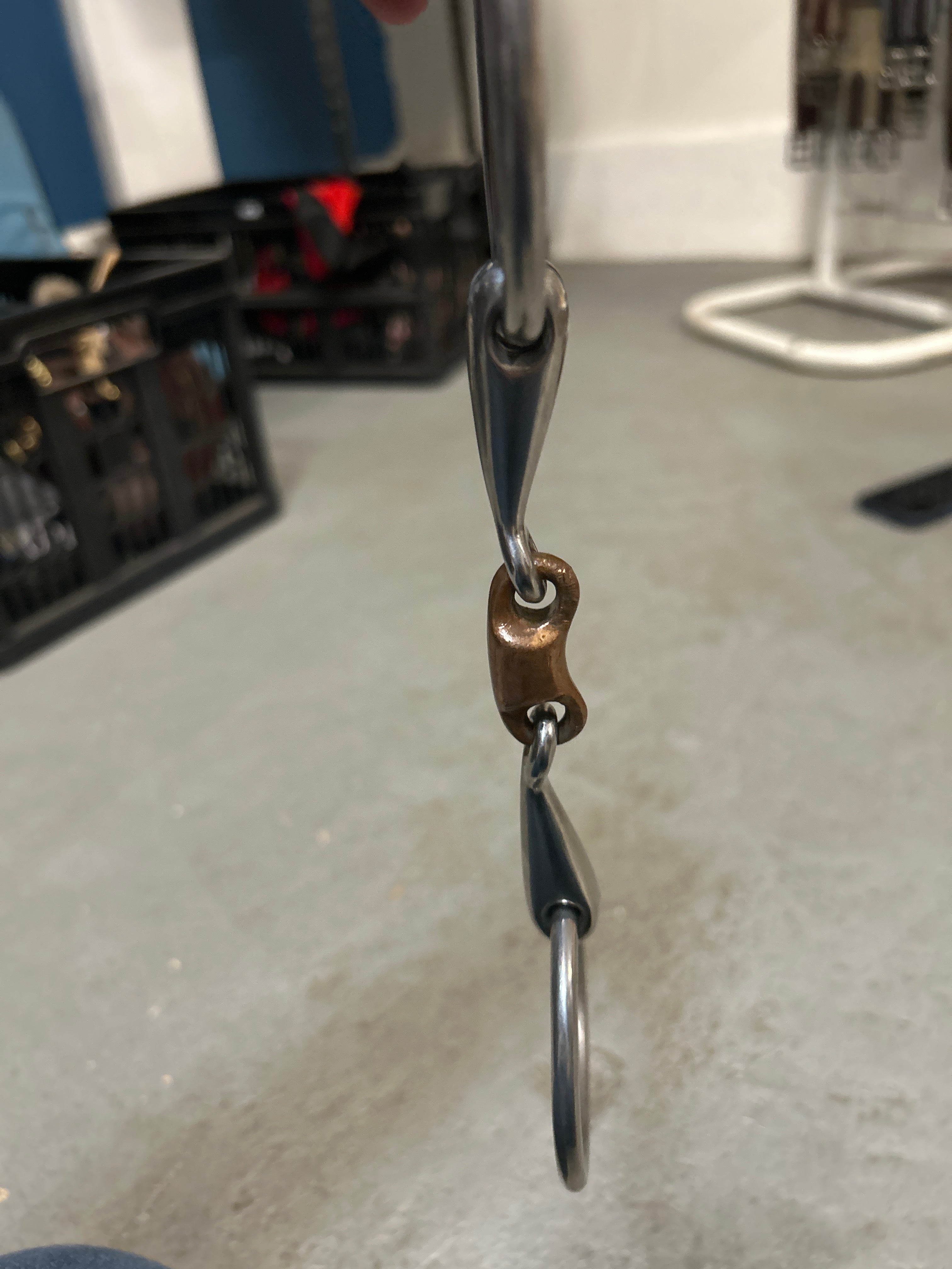 Loose Ring Snaffle with Copper Lozenge 4.5"-Bit-Consignment-Evolution Equestrian Co.