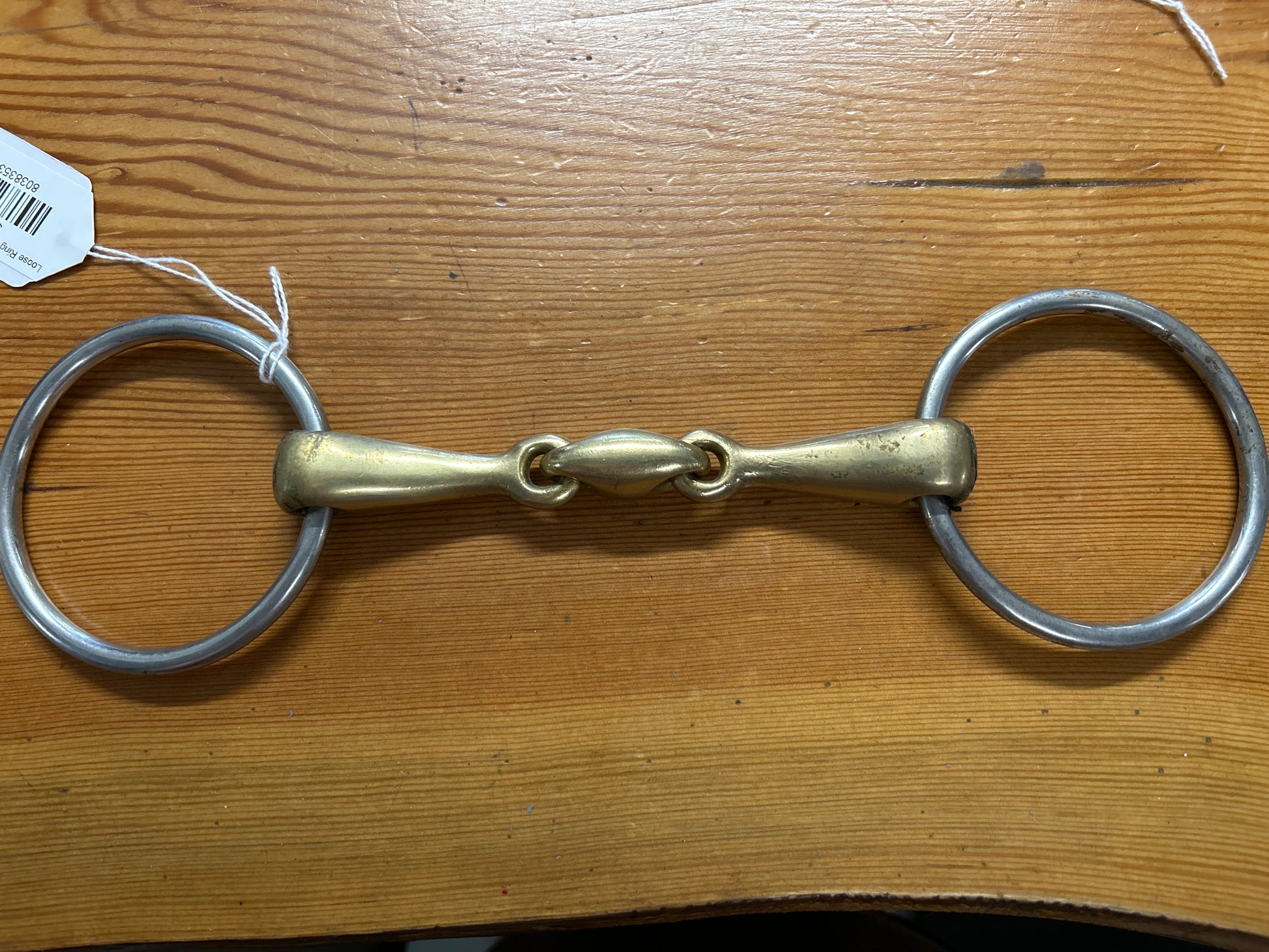 Loose Ring Snaffle with Logenze 5"-Bit-Consignment-Evolution Equestrian Co.
