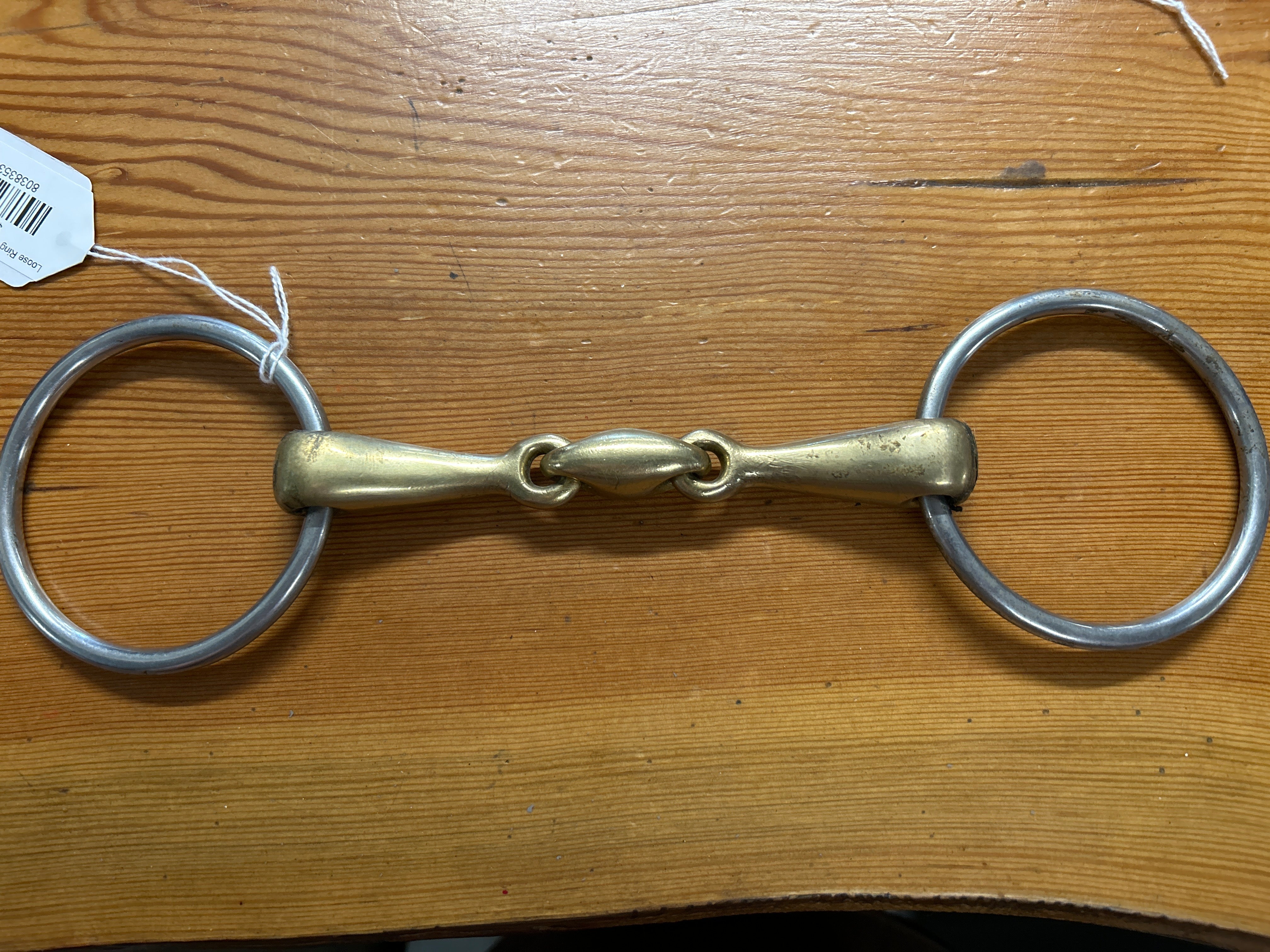 Loose Ring Snaffle with Logenze 5"-Bit-Consignment-Evolution Equestrian Co.