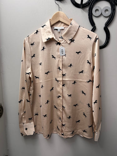 Maison D'Amelie Equestrian Blouse-Riding Shirts-Consignment-Evolution Equestrian Co.