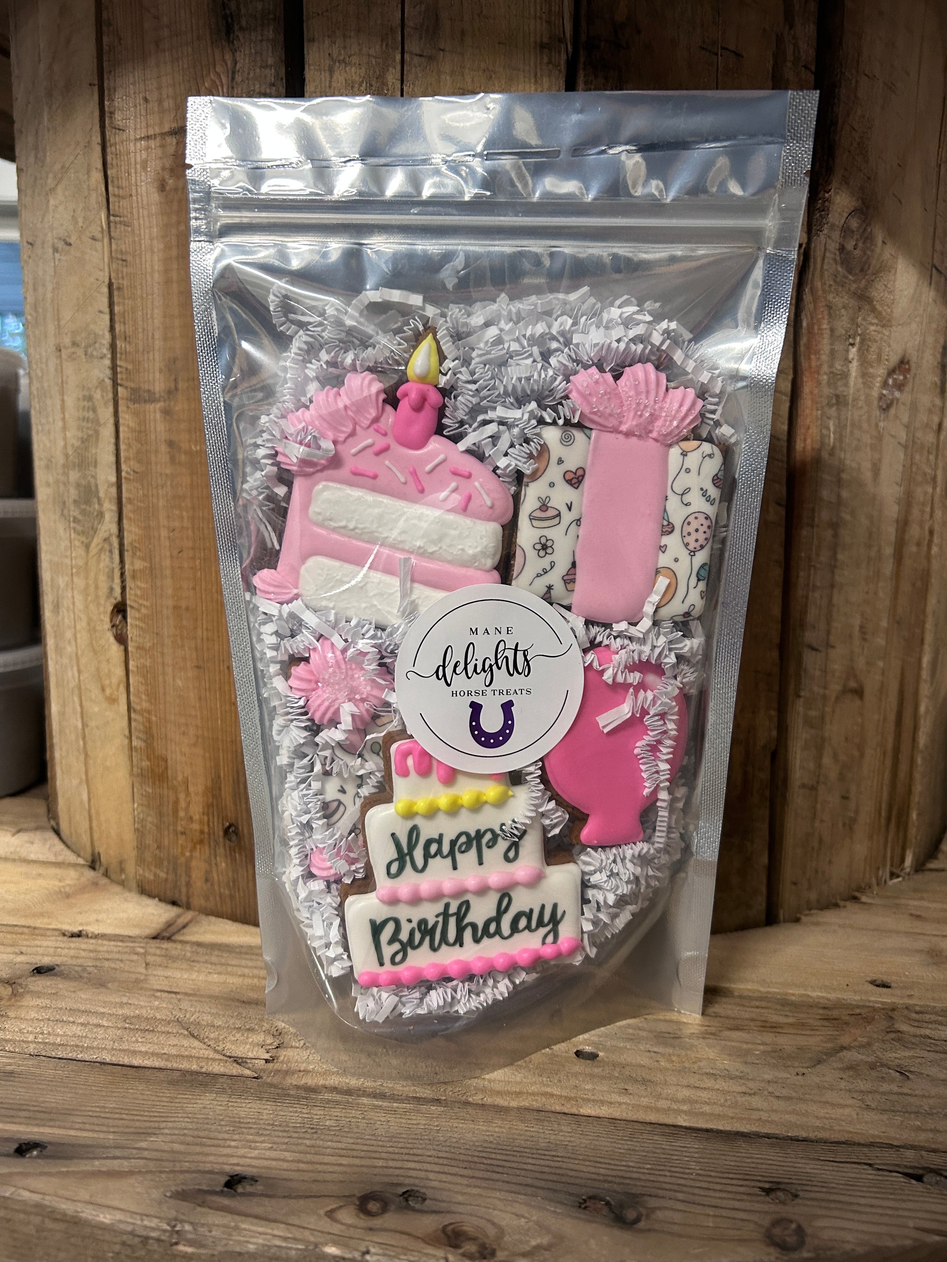 Mane Delights Birthday Horse Cookies-Horse Treats-Mane Delights-Blue-Evolution Equestrian Co.