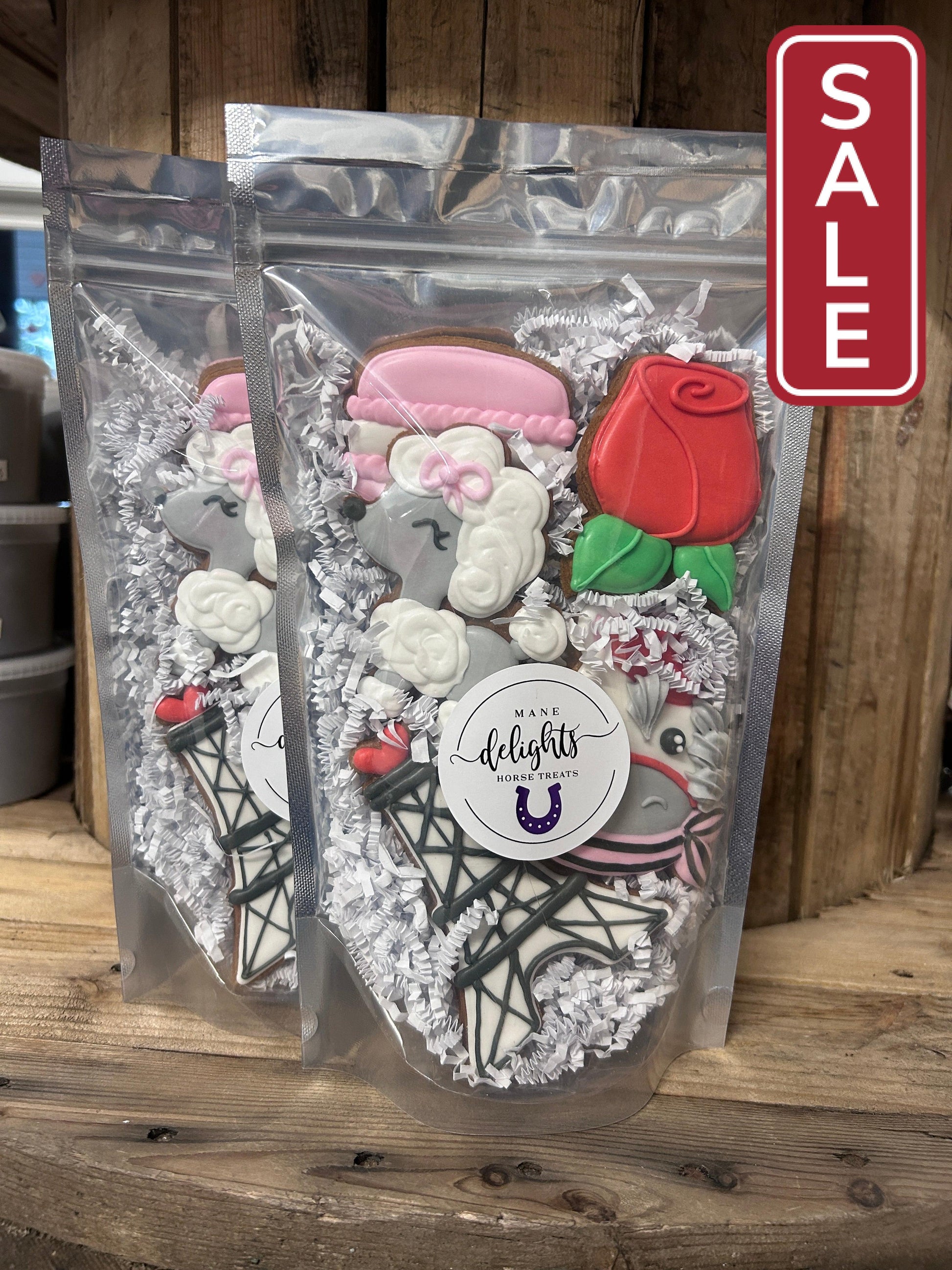 Mane Delights Valentine's Horse Cookies-Horse Treats-Mane Delights-Sweet Hearts (Small)-Evolution Equestrian Co.