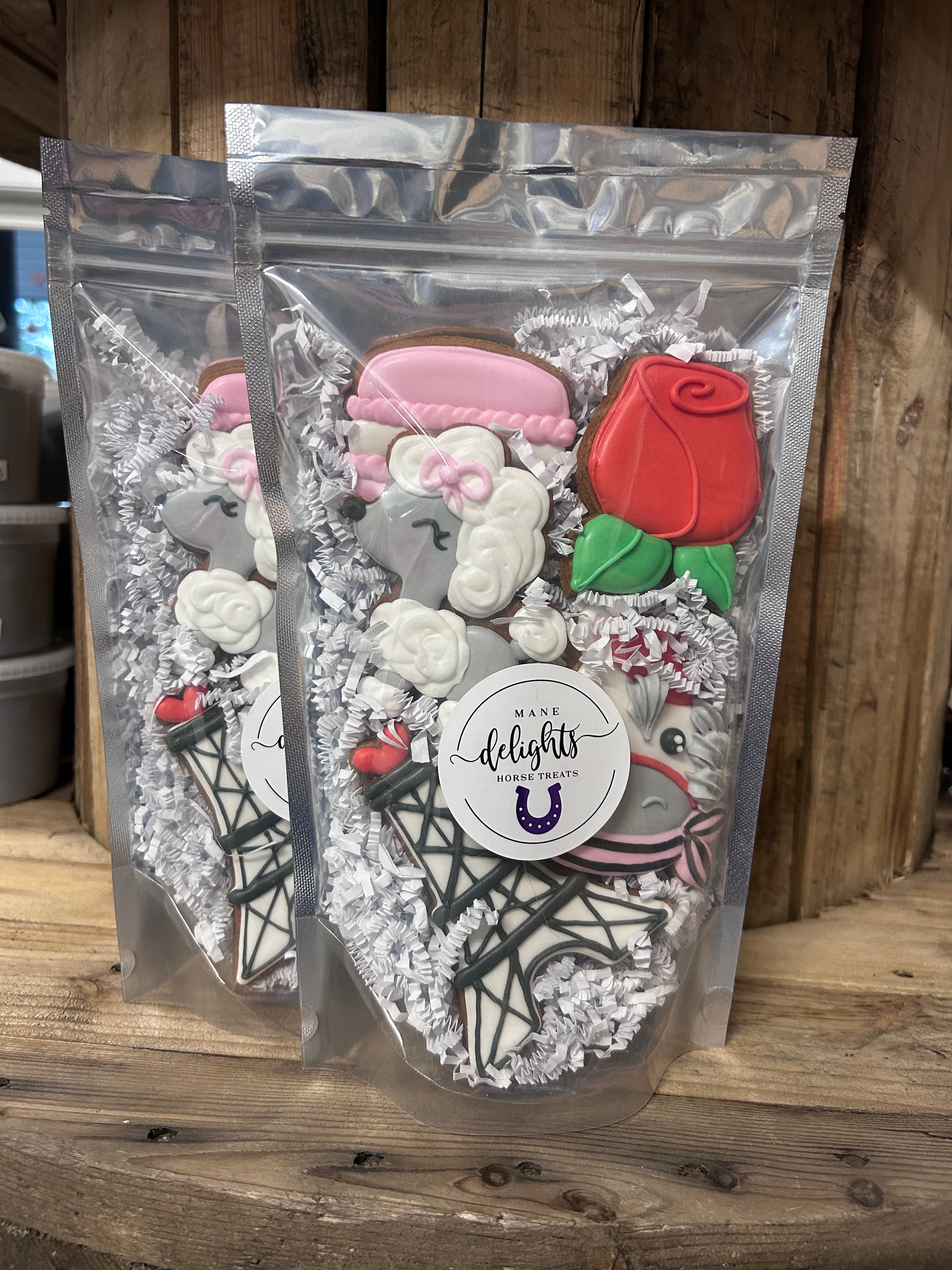 Mane Delights Valentine's Horse Cookies-Horse Treats-Mane Delights-Sweet Hearts (Small)-Evolution Equestrian Co.