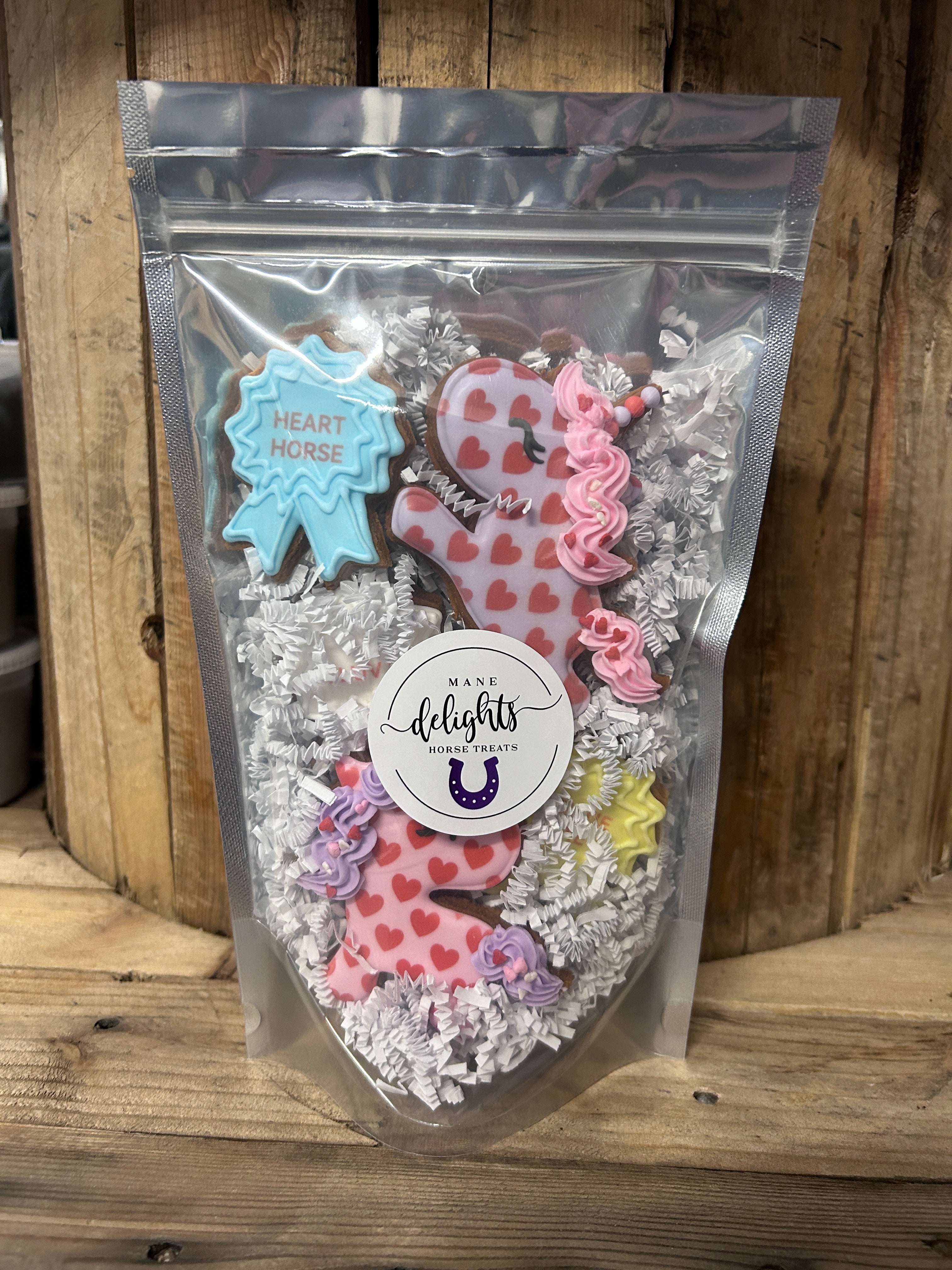 Mane Delights Valentine's Horse Cookies-Horse Treats-Mane Delights-Sweet Hearts (Small)-Evolution Equestrian Co.